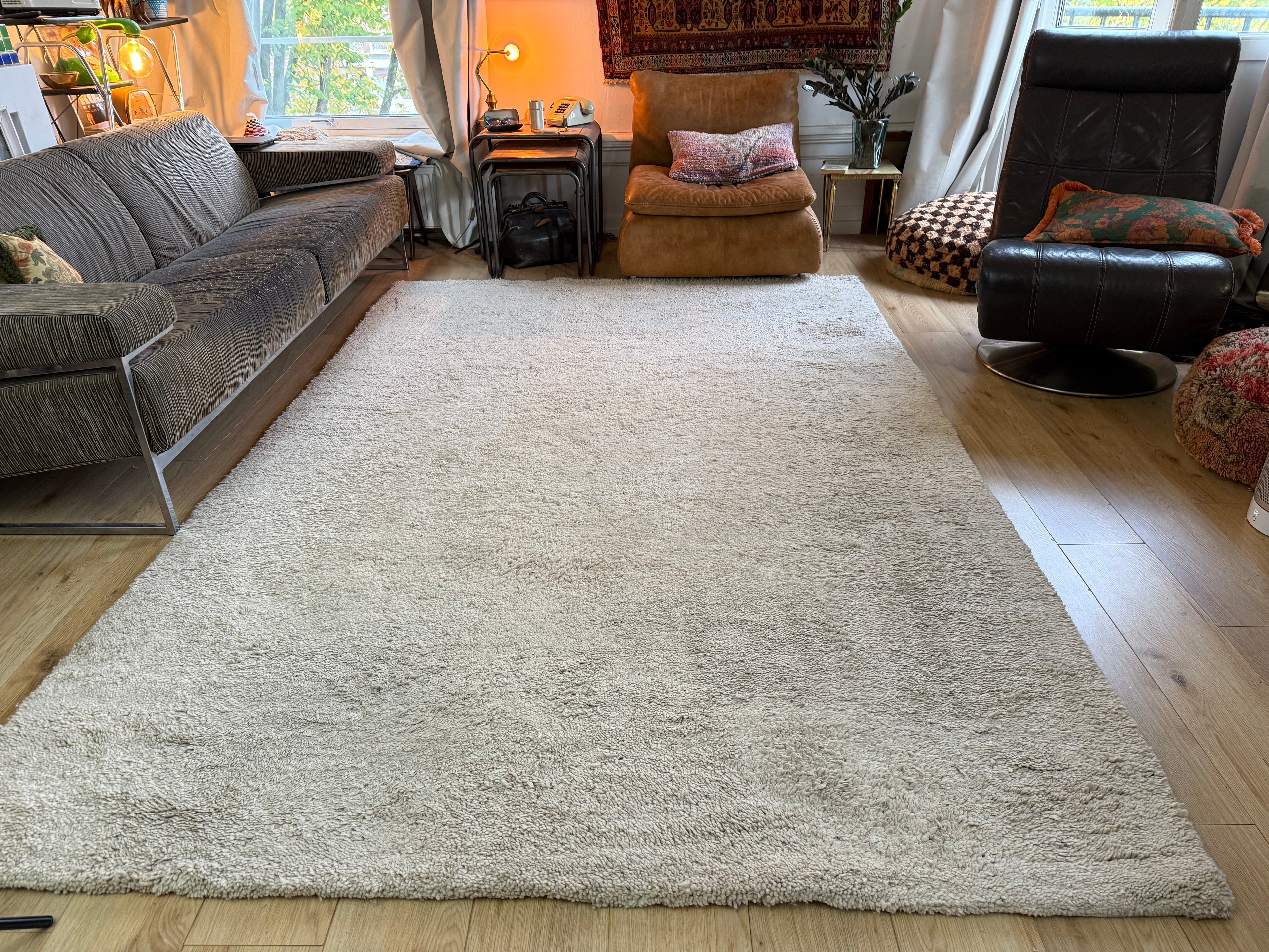 Handgeknoopt Berber tapijt – ca. 295 × 198 cm luxe atelier uitvoering