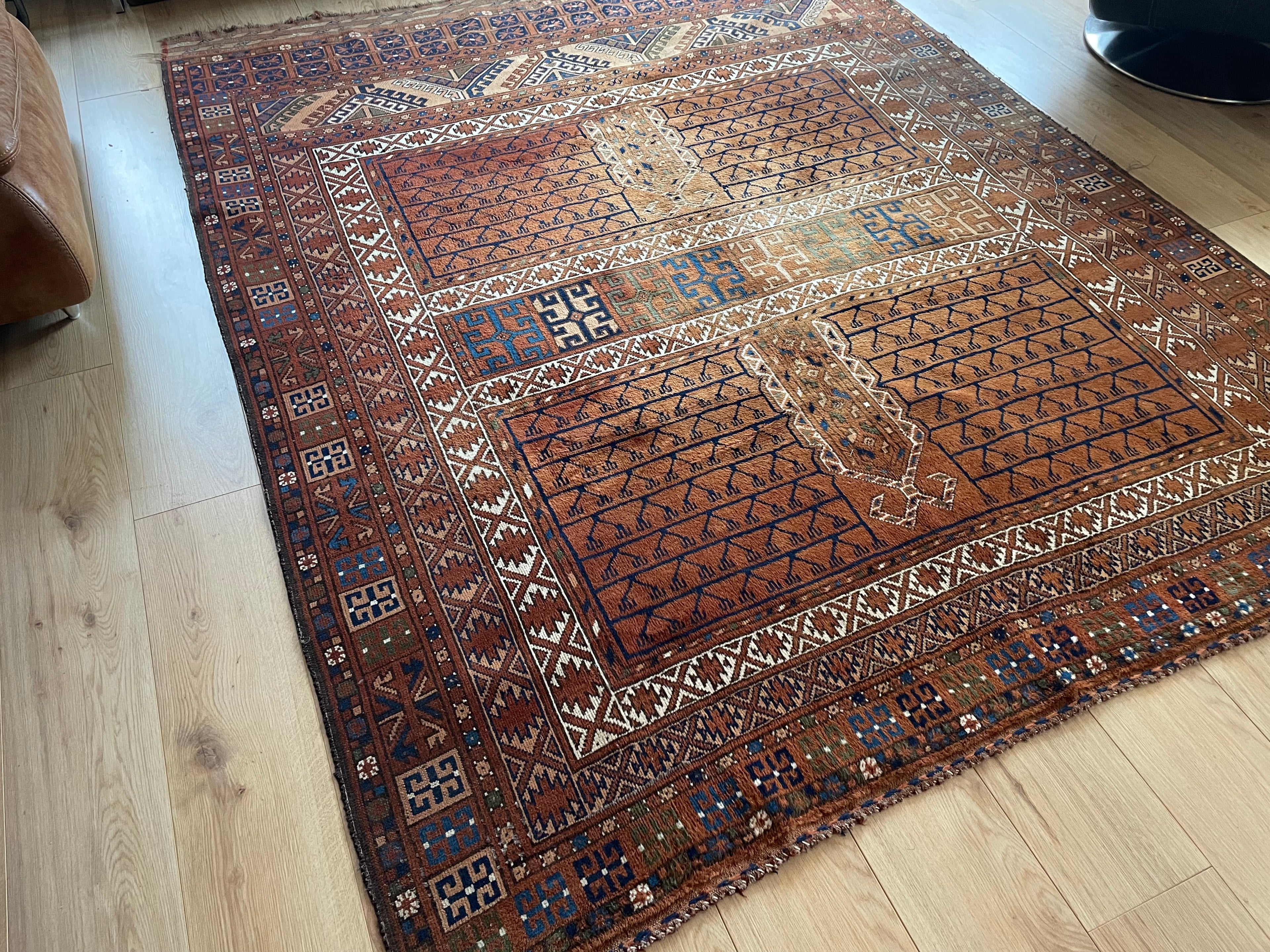 Handgeknoopt vintage tapijt – ca. 250 × 194 cm