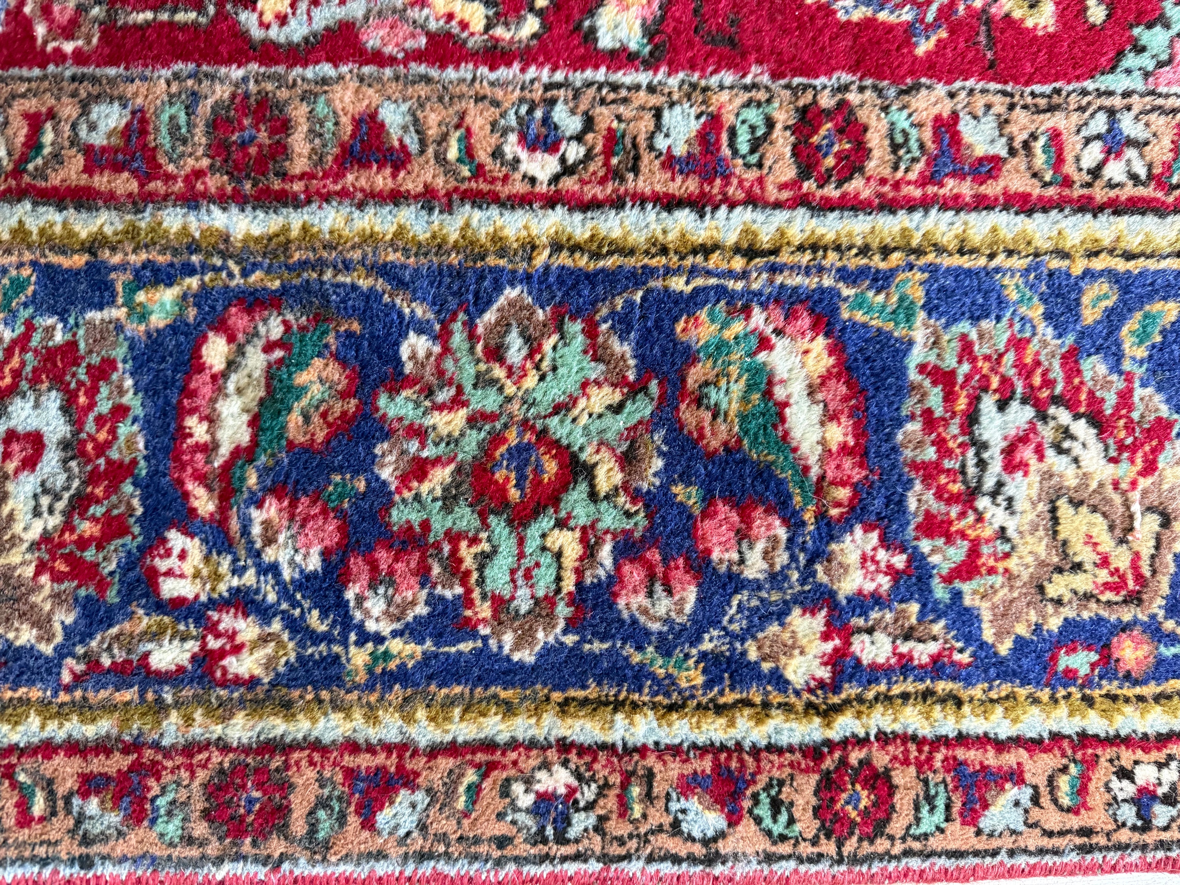 Handgeknoopt vintage Tabriz tapijt – ca. 301 × 205 cm