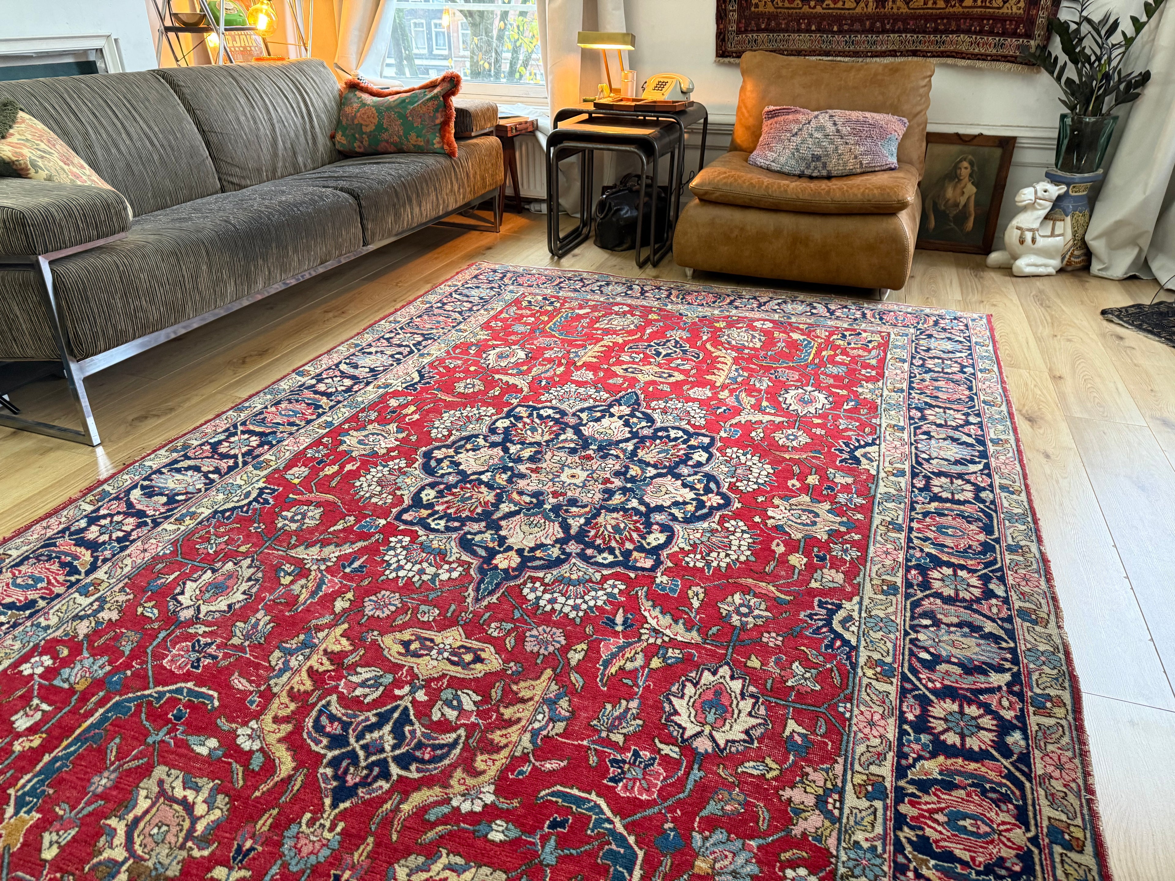 Handgeknoopt vintage tapijt – ca. 303 × 193 cm