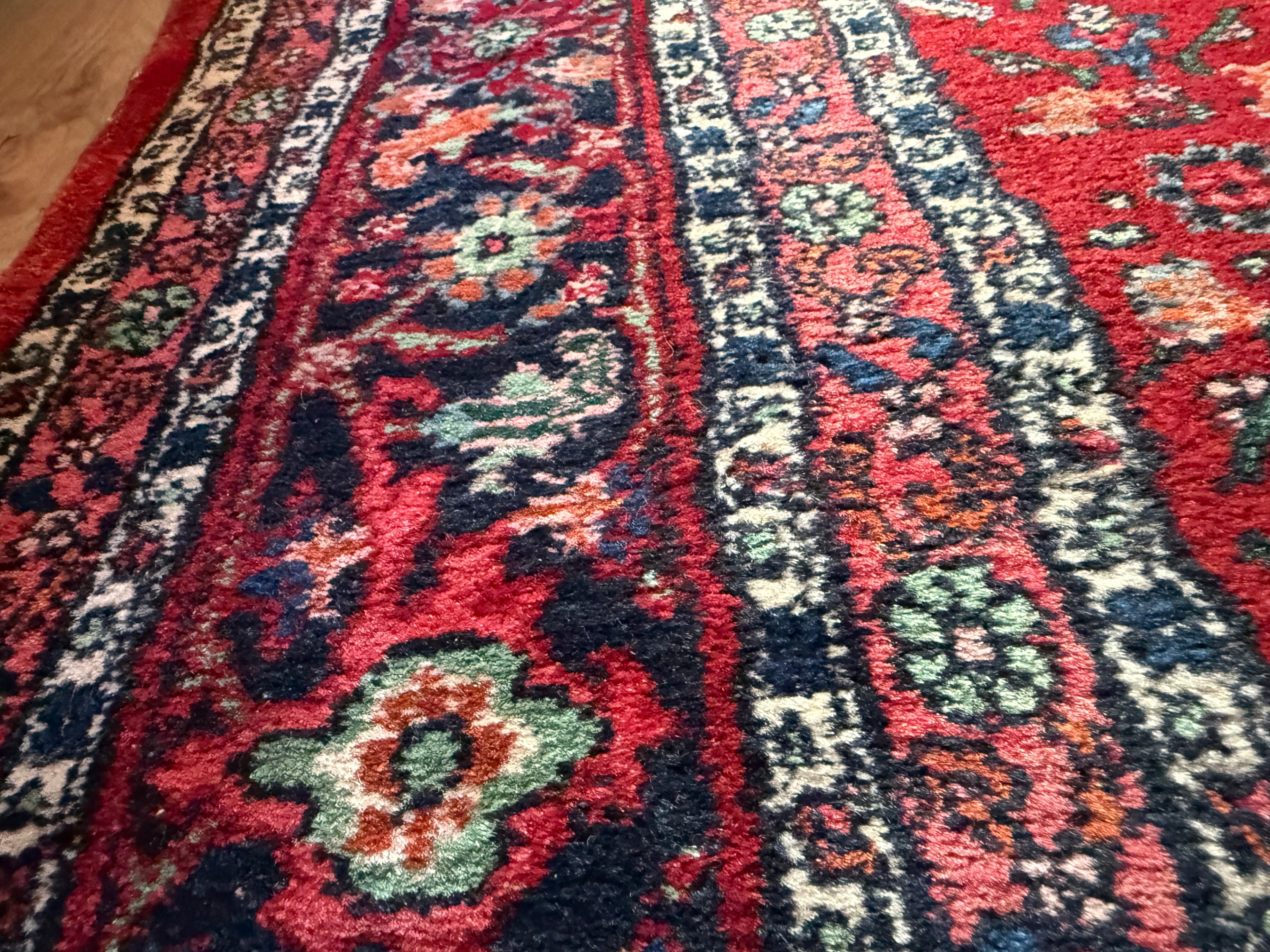 Grande tappeto persiano vintage Hosseinabad – 356 × 242 cm, risalente circa al 1960