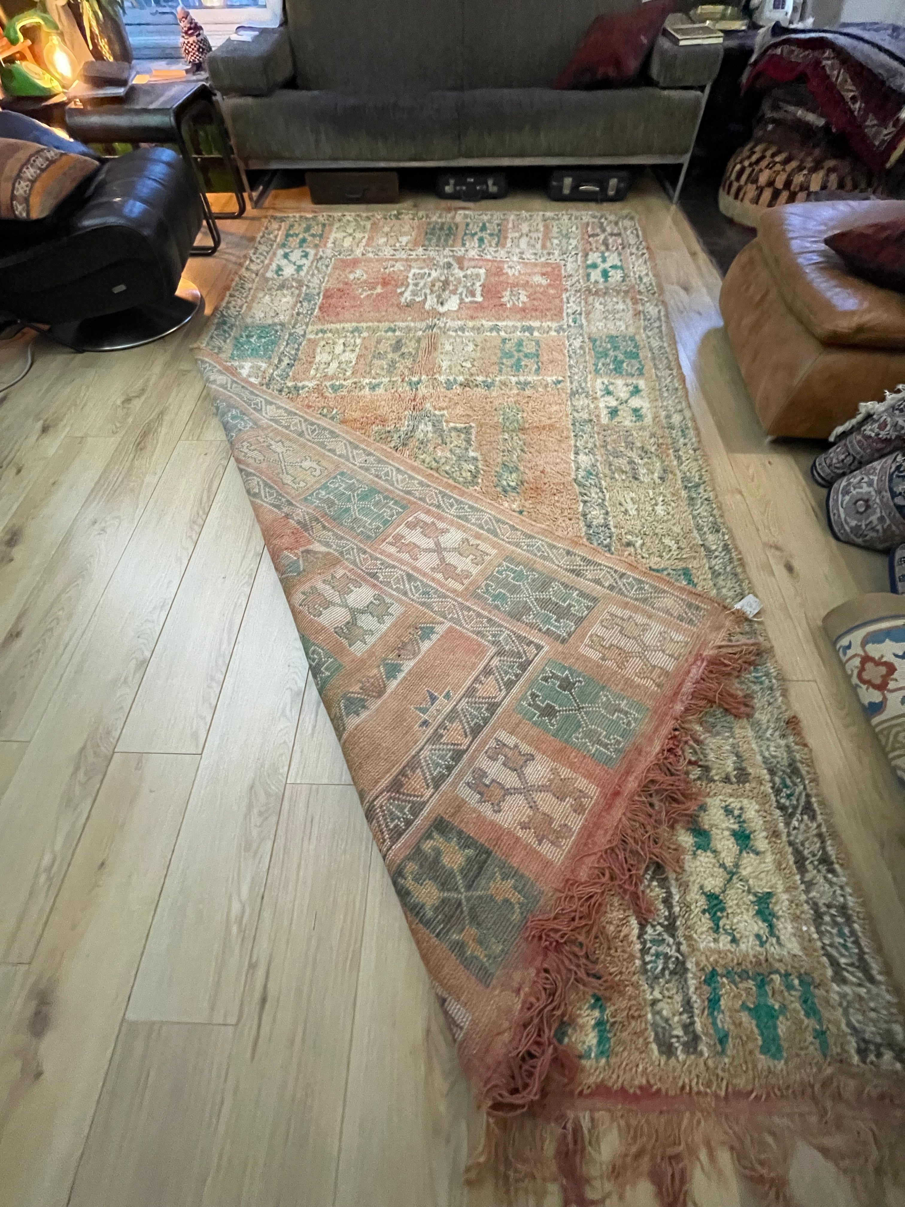 Handgeknoopt vintage Marokkaans tapijt – ca. 335 × 190 cm
