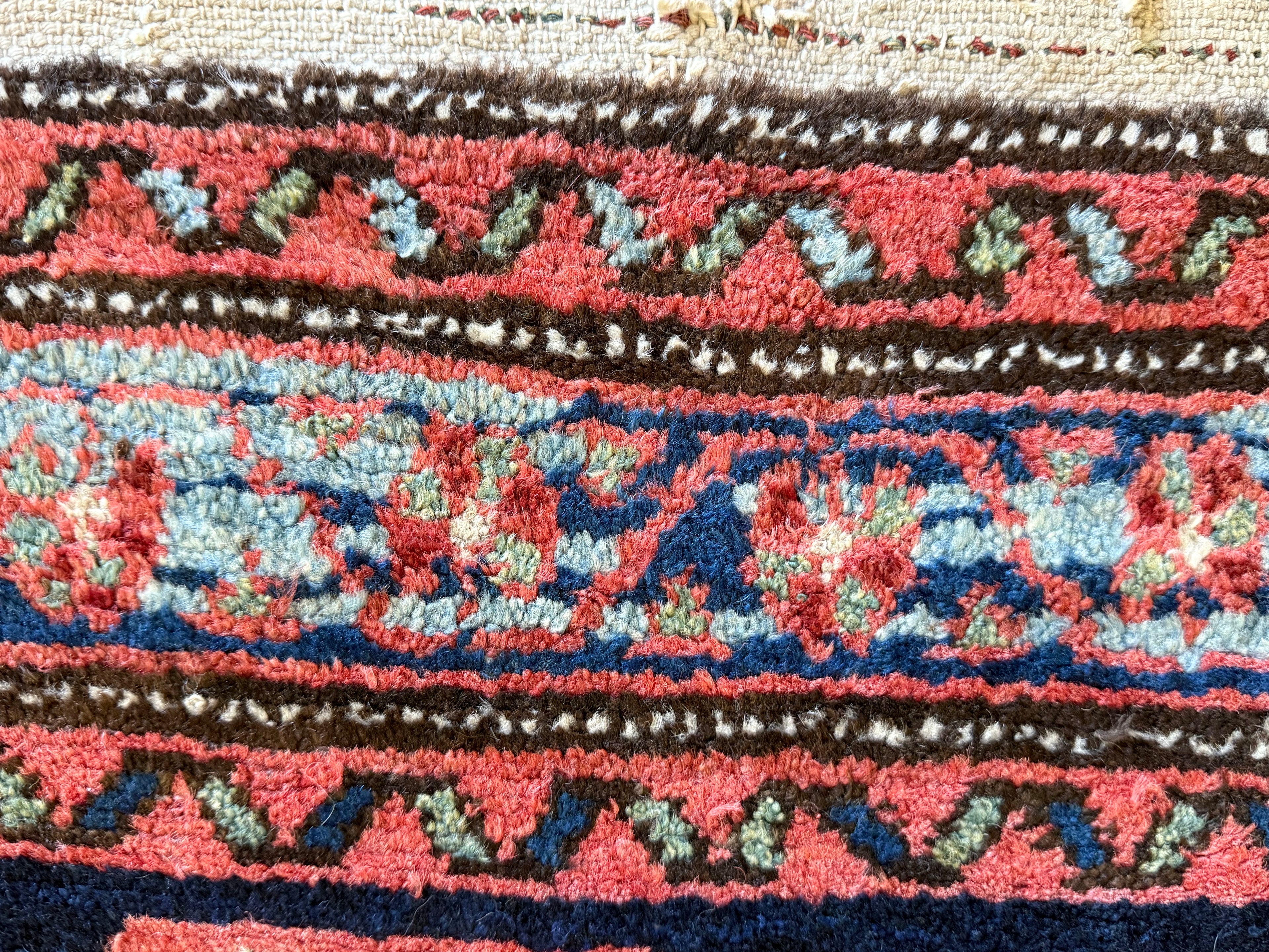 Handgeknoopt vintage tapijt – Zuid-Kaukasus (Karabagh / Kazak-stijl) – ca. 125 × 194 cm