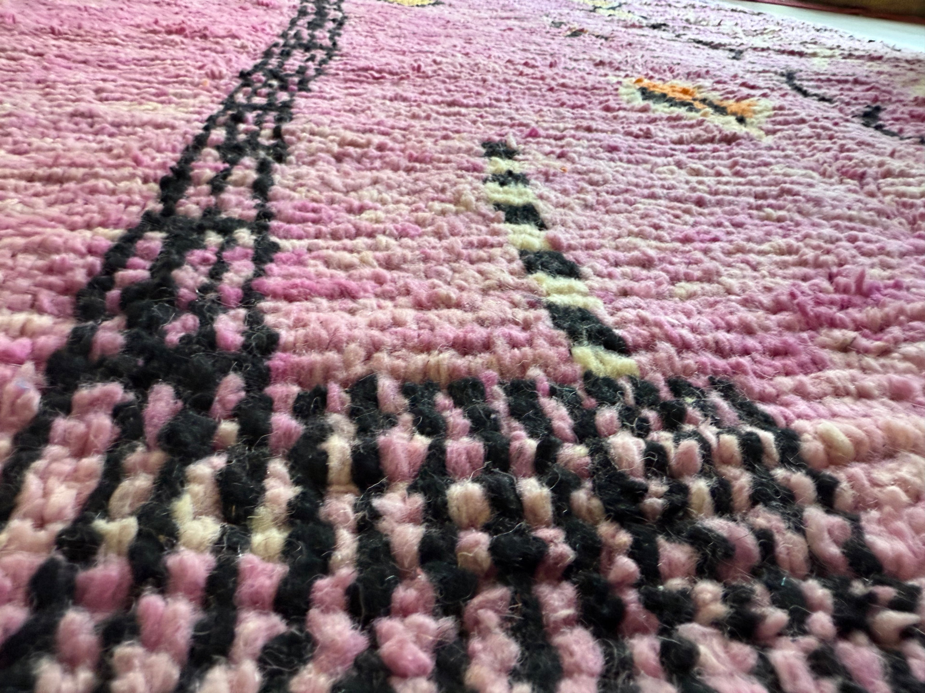 Handgeknoopt vintage Berber tapijt – ca. 308 × 200 cm
