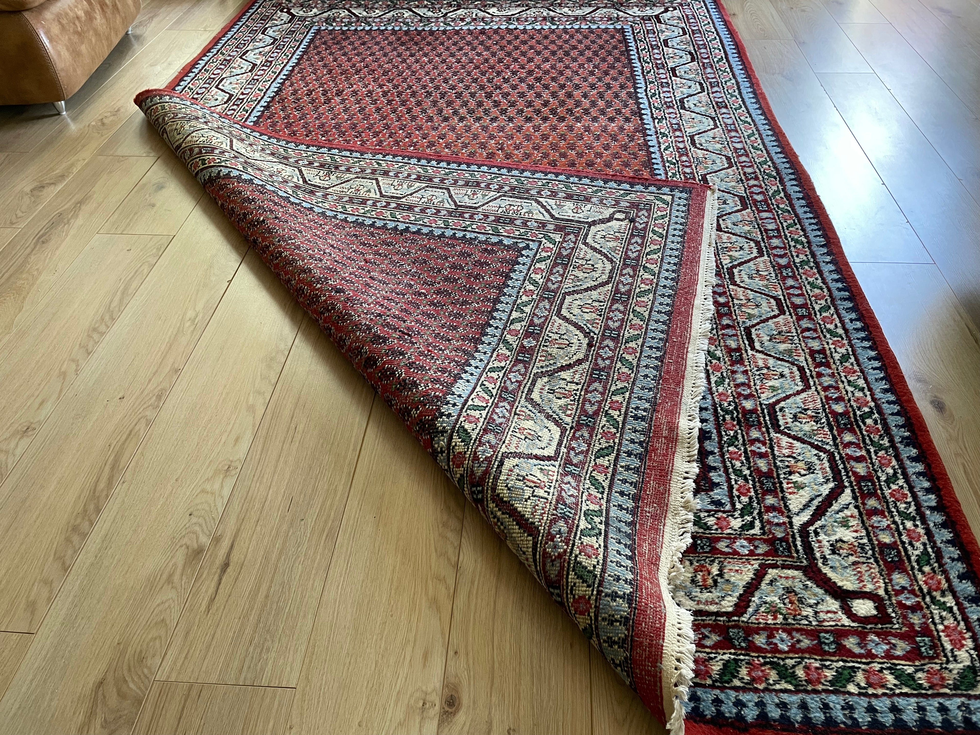 Handgeknoopt vintage vloerkleed – Sarough Mir – ca. 295 × 192 cm