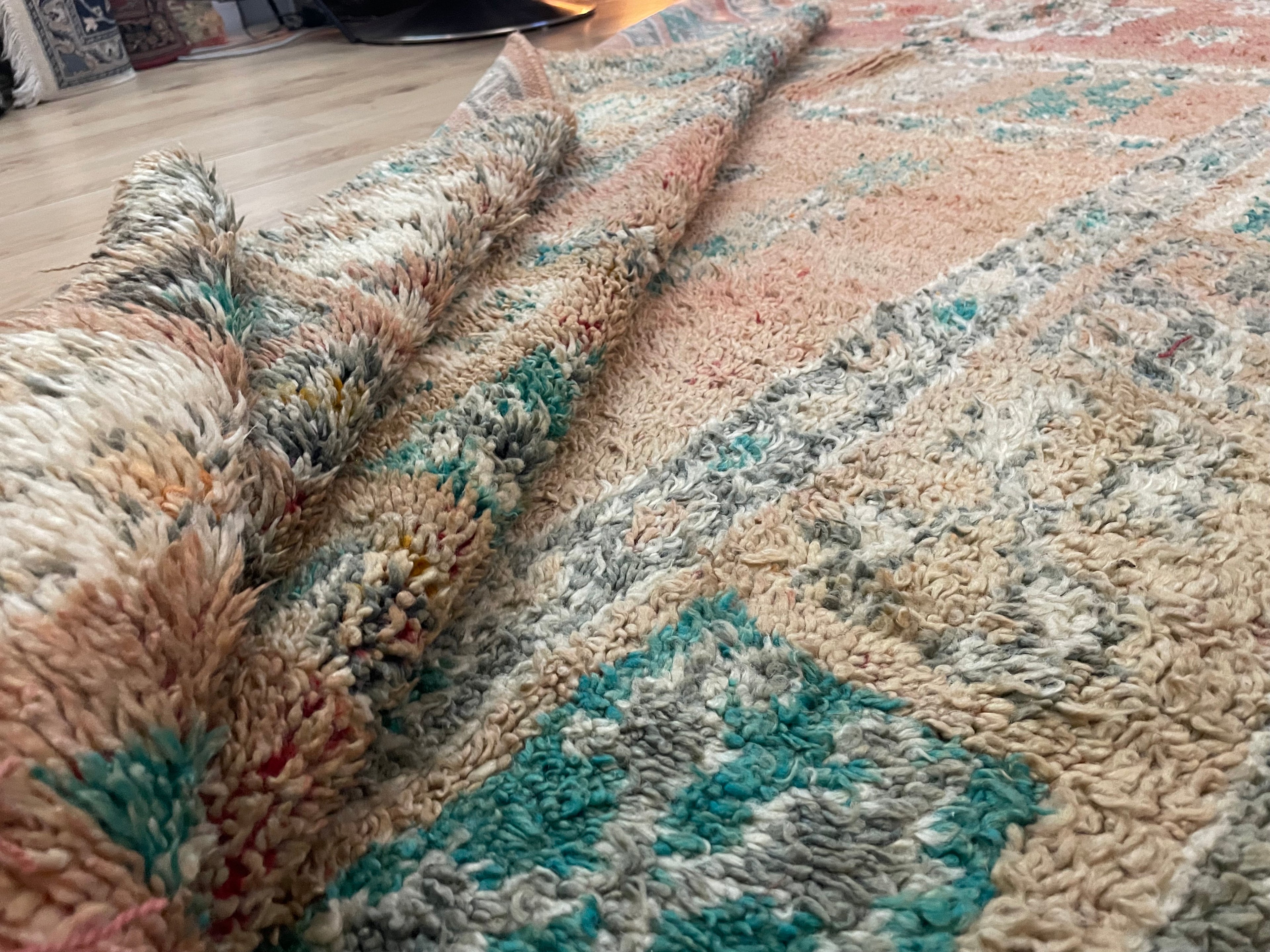 Handgeknoopt vintage Marokkaans tapijt – ca. 335 × 190 cm