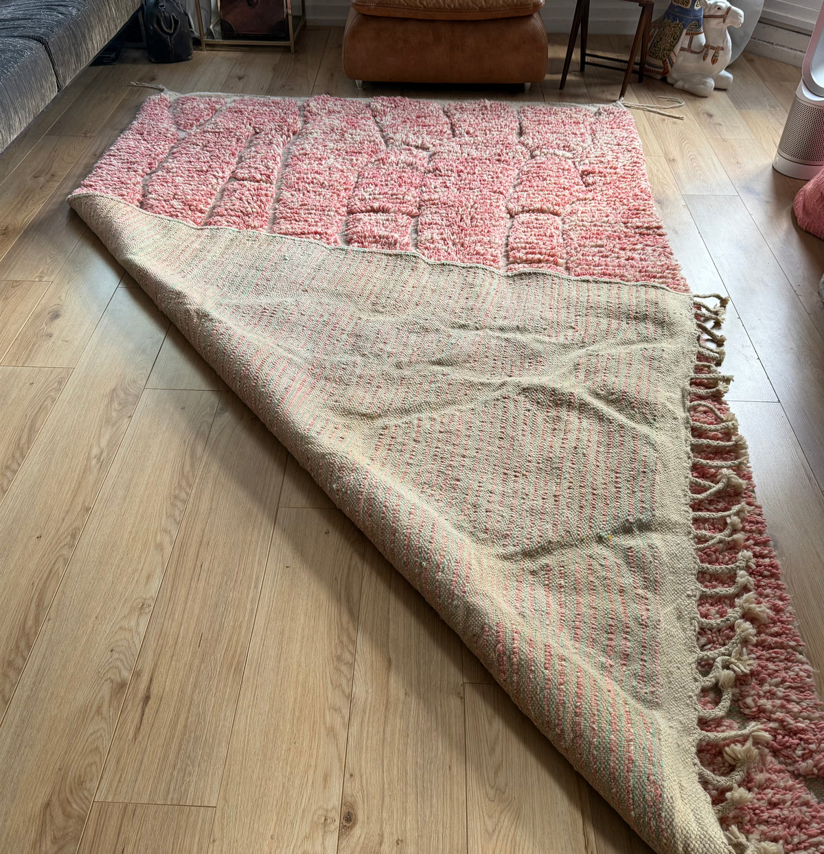 Vintage Marokkaans handgeknoopt tapijt – 315 × 194 cm