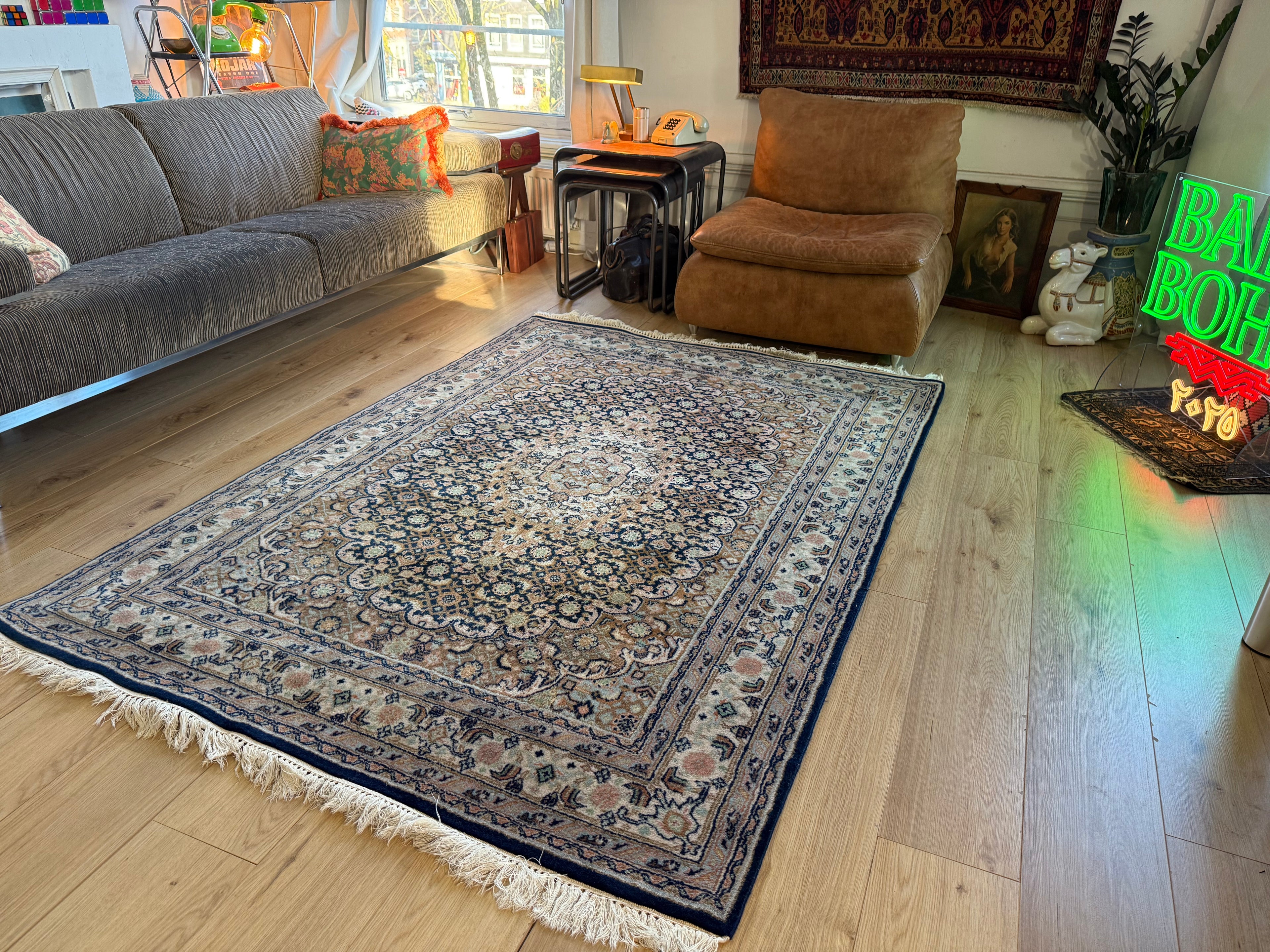 Handgeknoopt vintage klassiek tapijt – ca. 220 × 148 cm