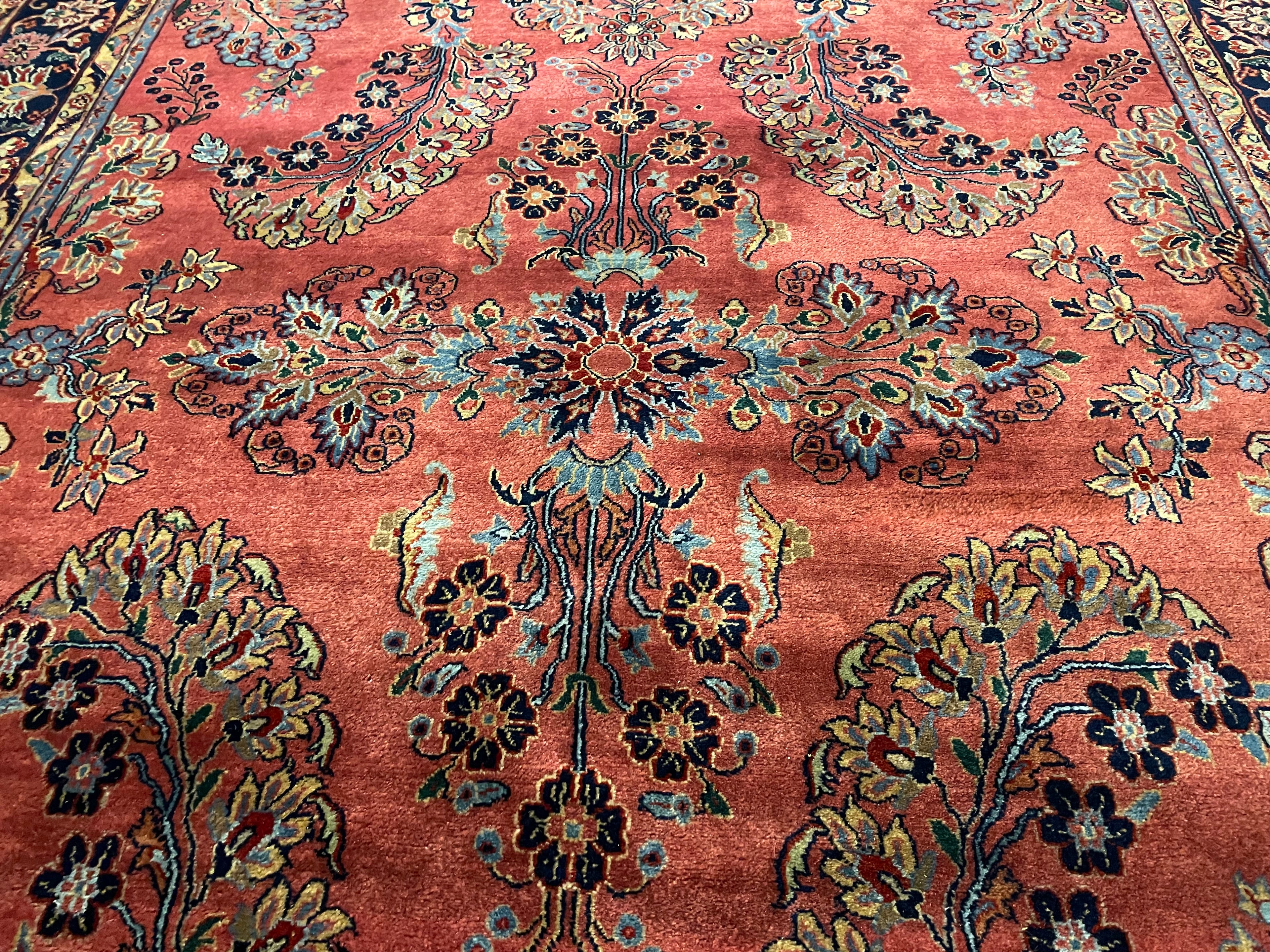 Handgeknoopt Oosterse Sarough tapijt – India – ca. 295 × 202 cm