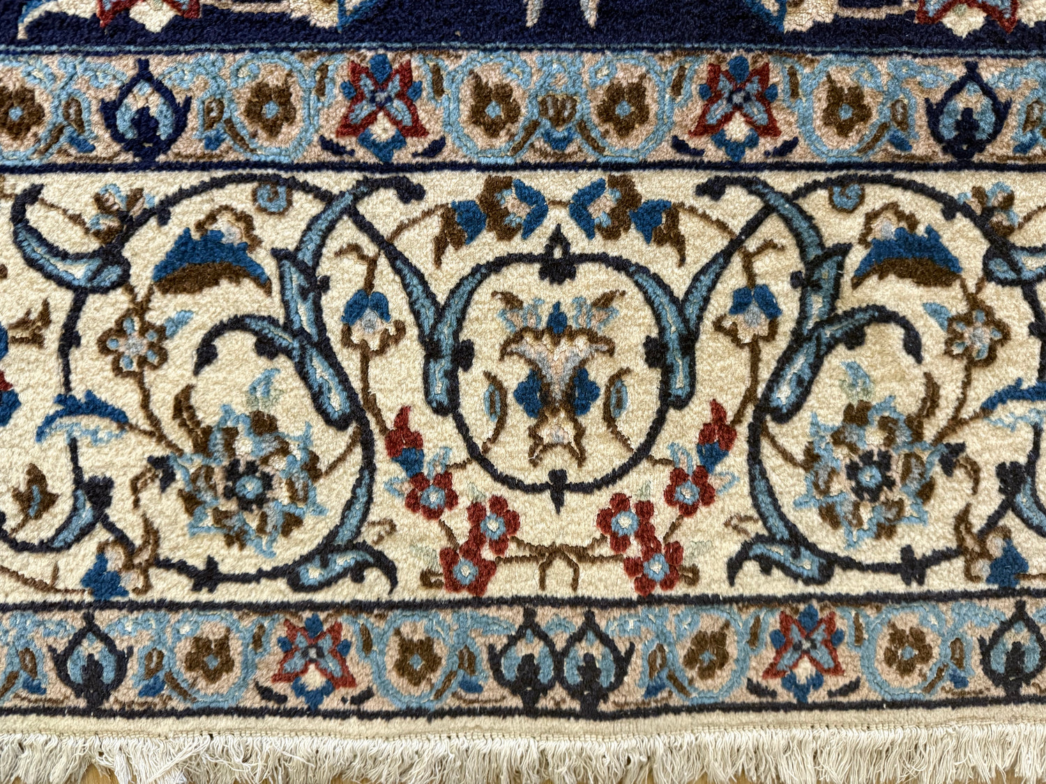 Tapete clássico vintage feito à mão – aprox. 315 × 208 cm