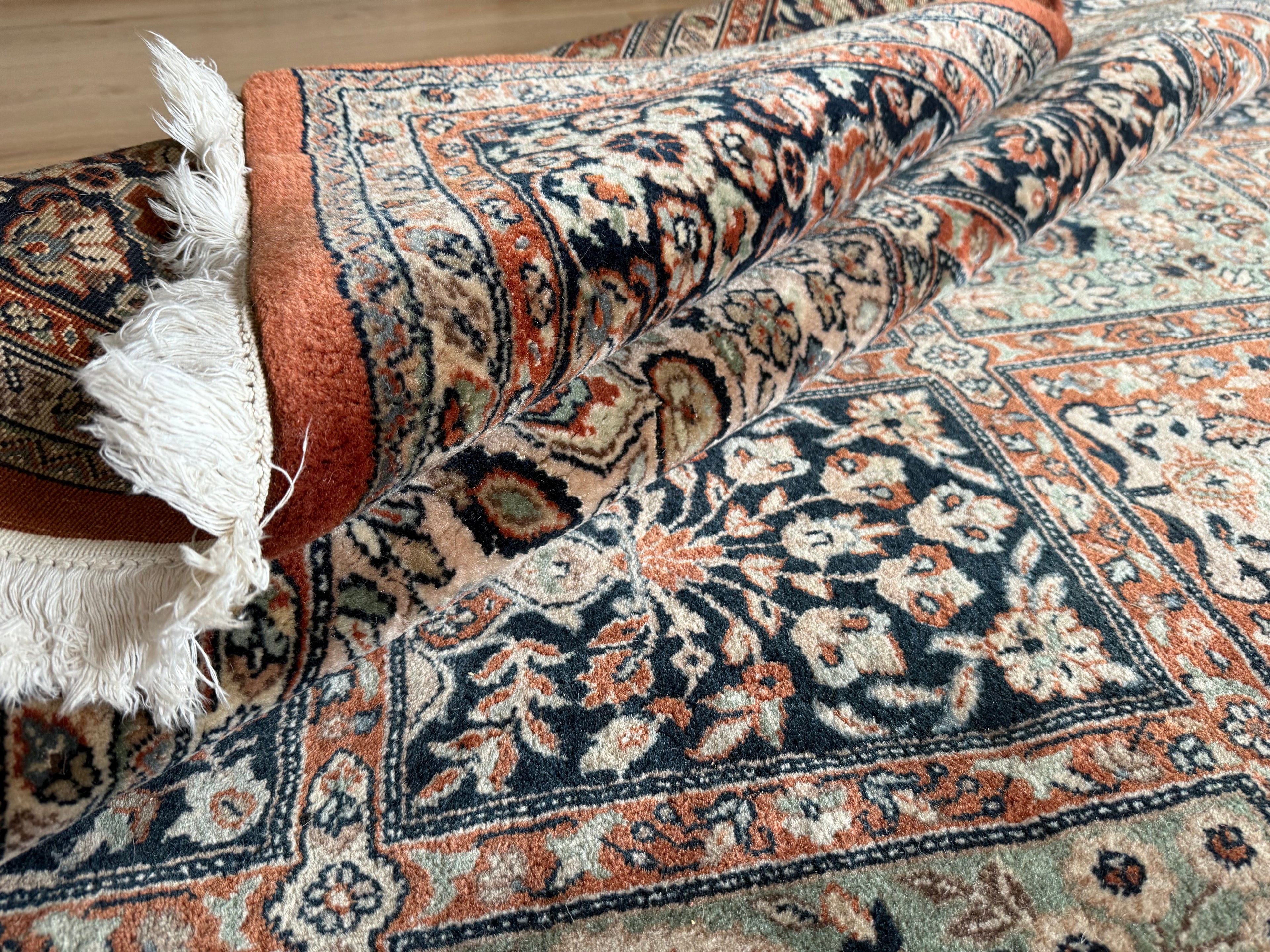 Handgeknoopt vintage Oosters India Bachtiari stijl tapijt – ca. 310 × 206 cm