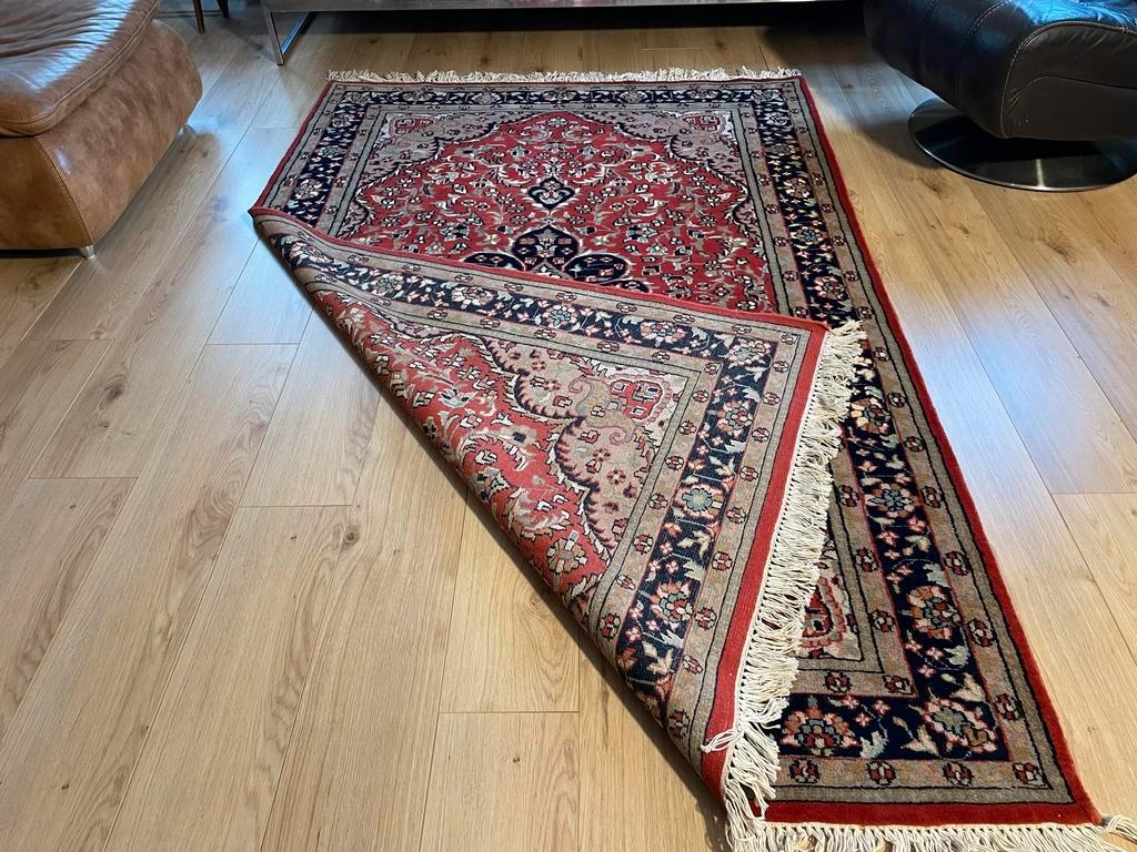 Ongebruikt vintage handgeknoopt Oosters tapijt 237-150