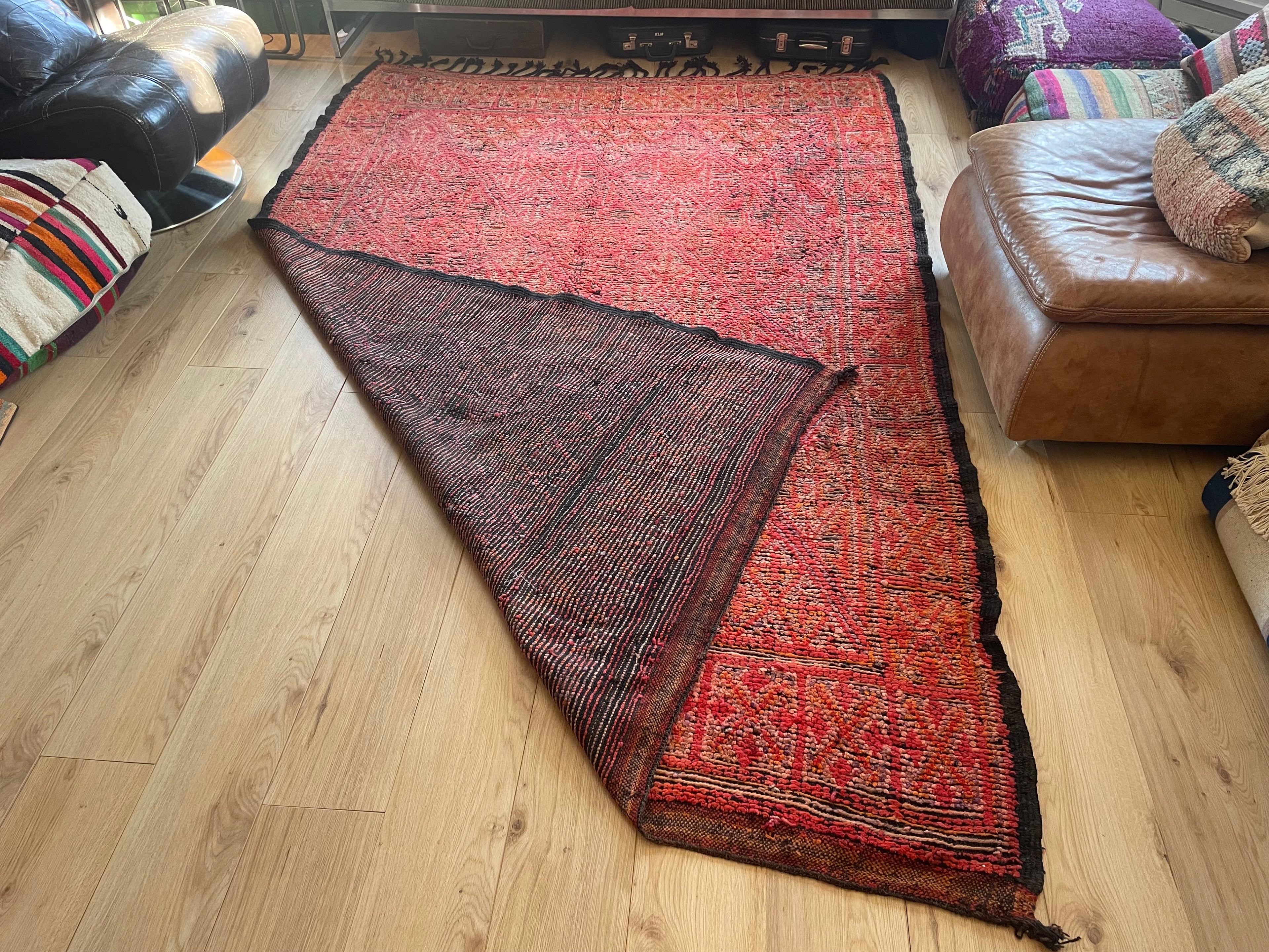 Handgeknoopt vintage Talsint tapijt – Marokko – ca. 296 × 187 cm