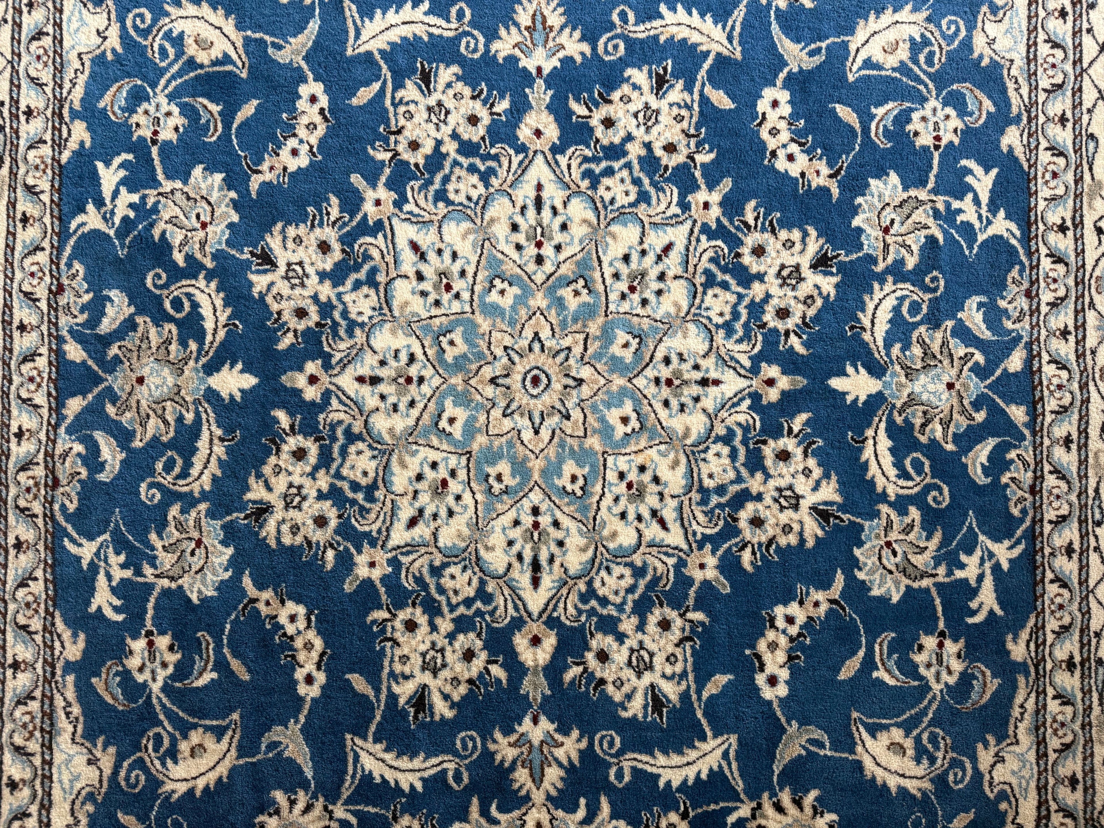 Handgeknoopt vintage oosters tapijt – Nain stijl – ca. 196 × 310 cm