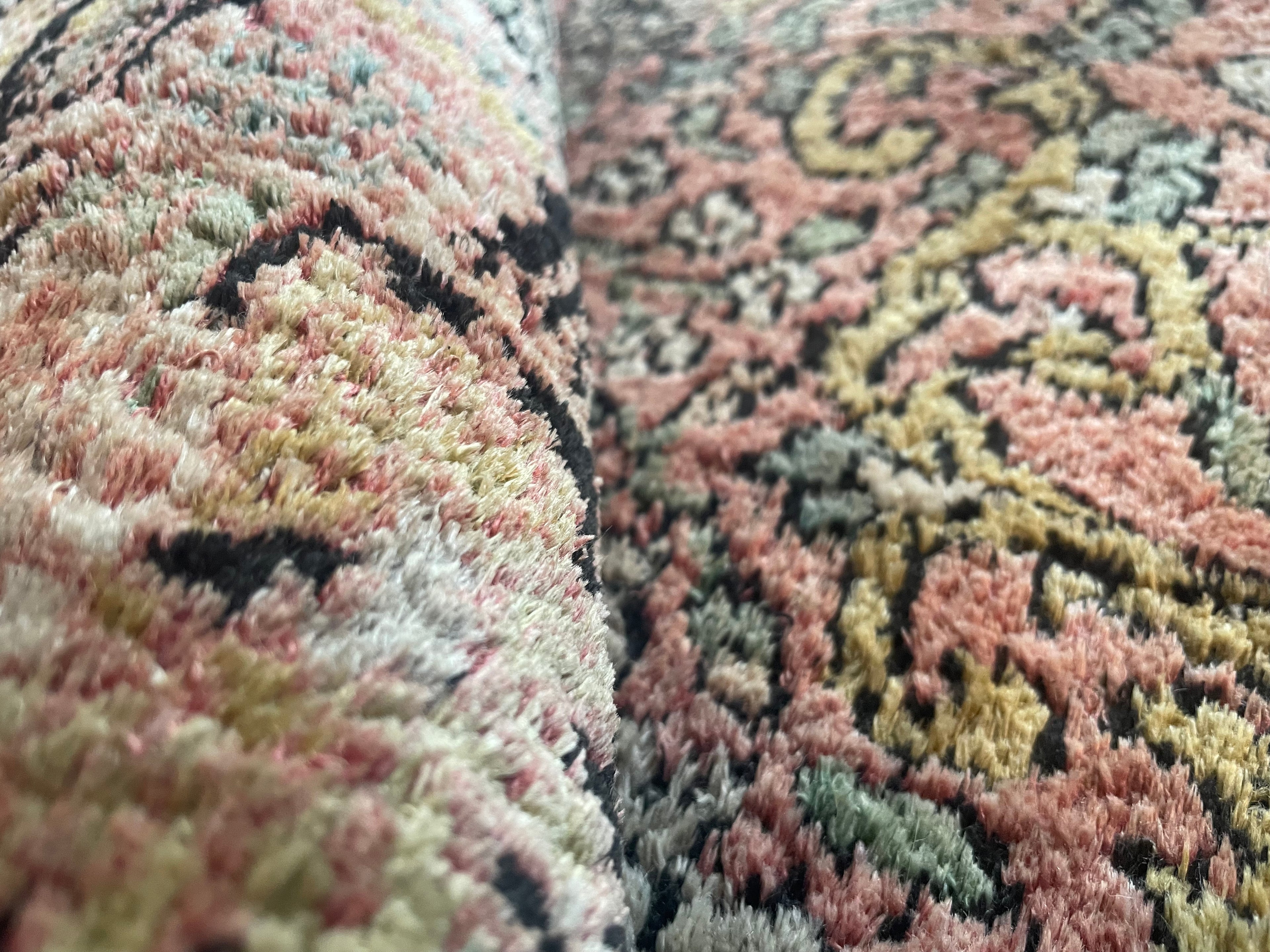 Hand-knotted vintage Kashmir carpet – approx. 325 × 216 cm