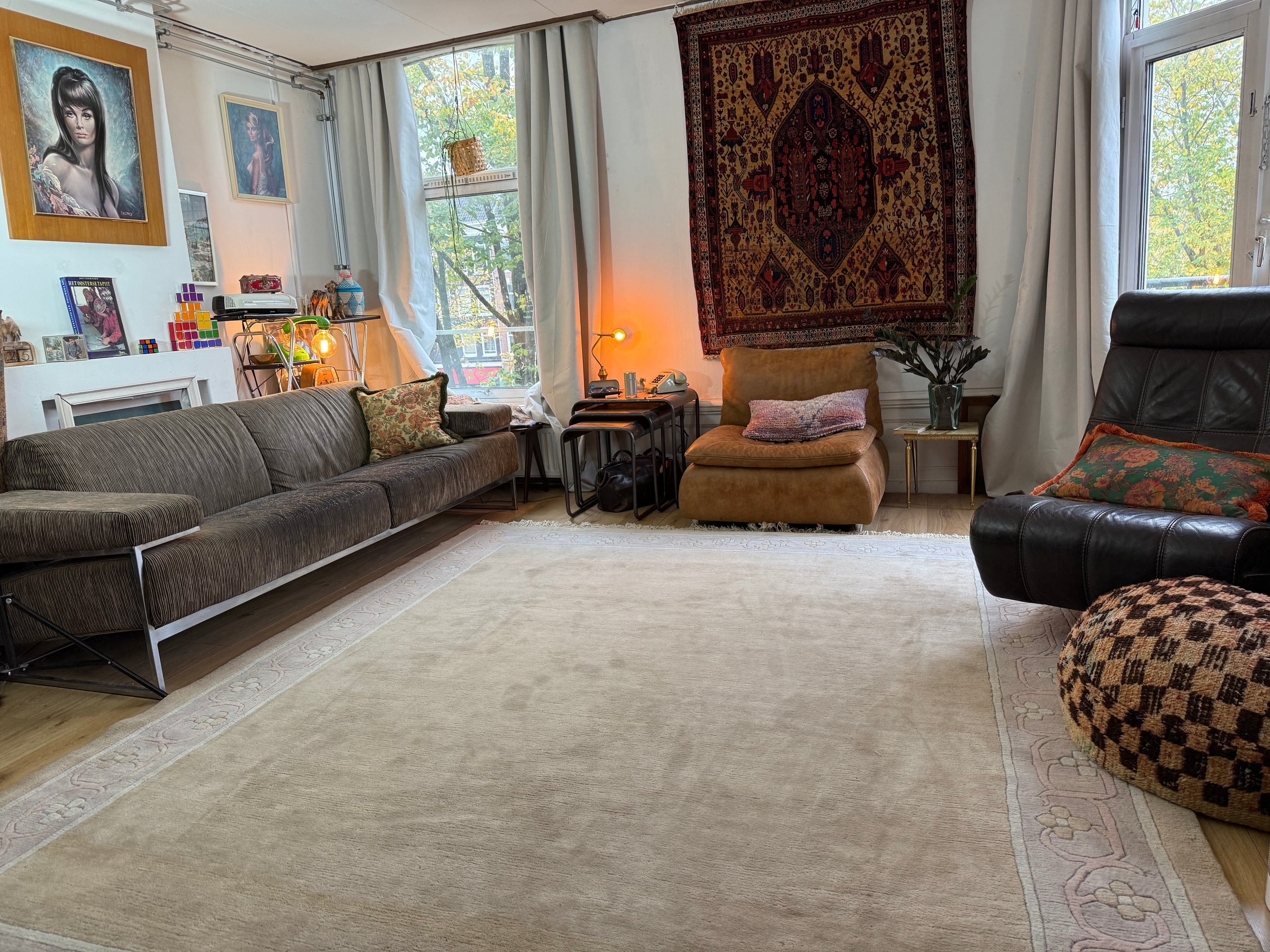 Chinees Deco tapijt – ca. 398 × 249 cm