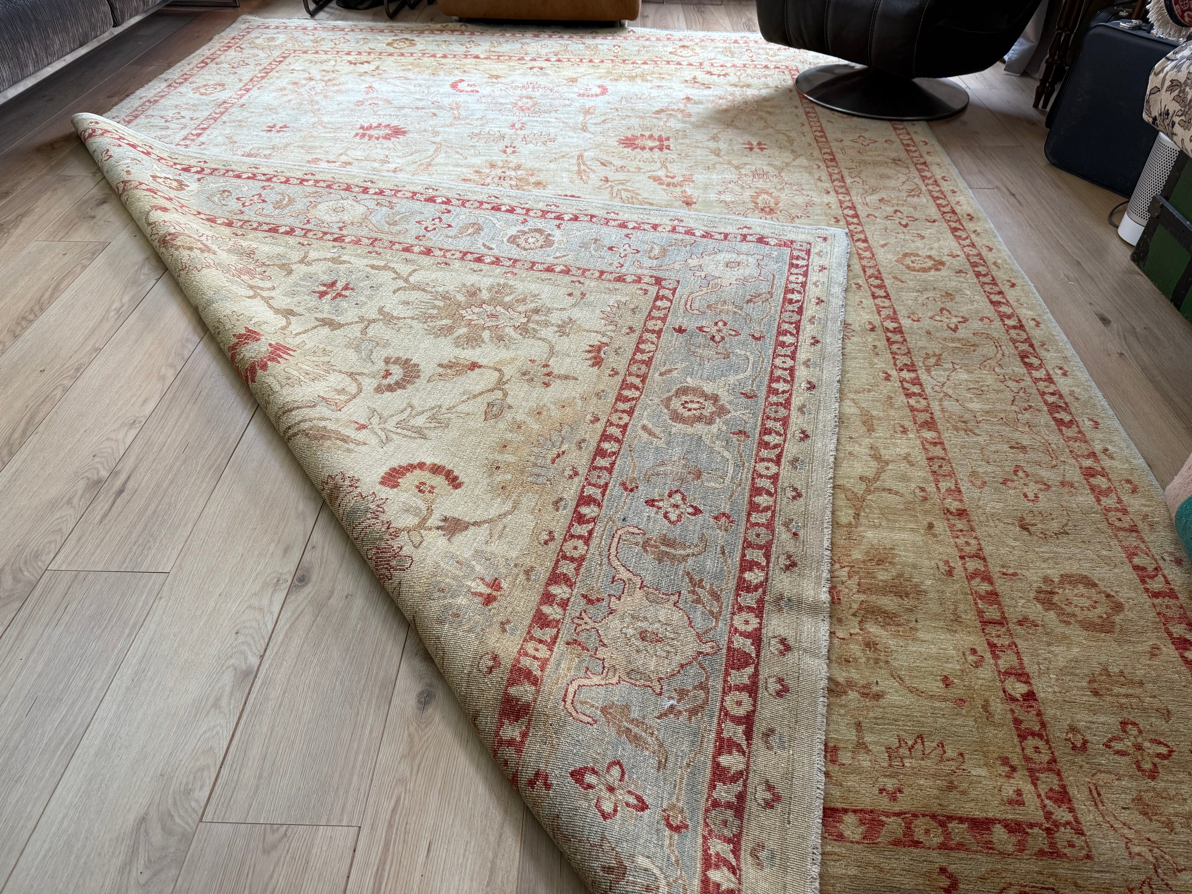 Vintage Handgeknoopt Ziegler tapijt – ca. 378 × 269 cm