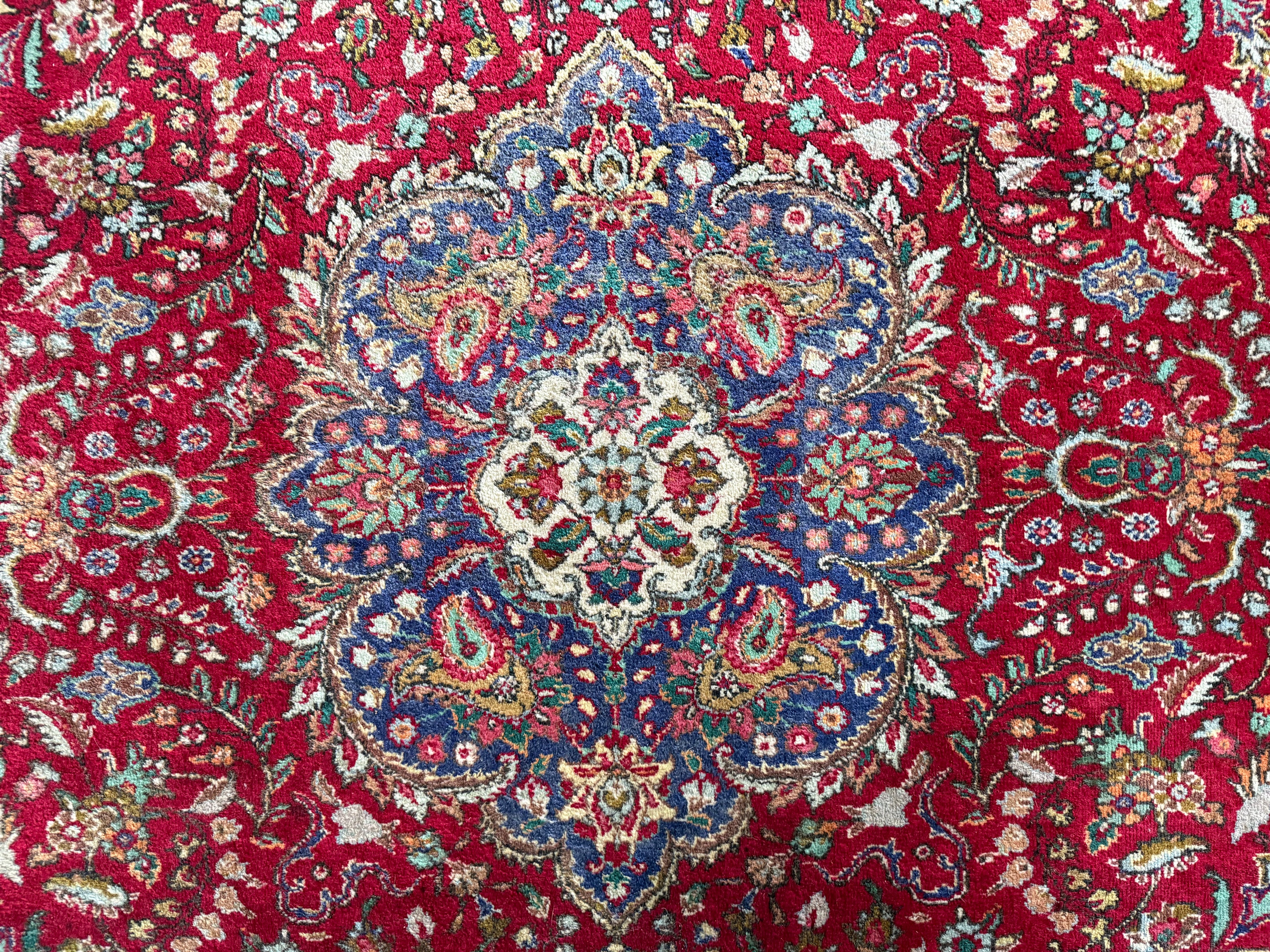 Handgeknoopt vintage Tabriz tapijt – ca. 301 × 205 cm