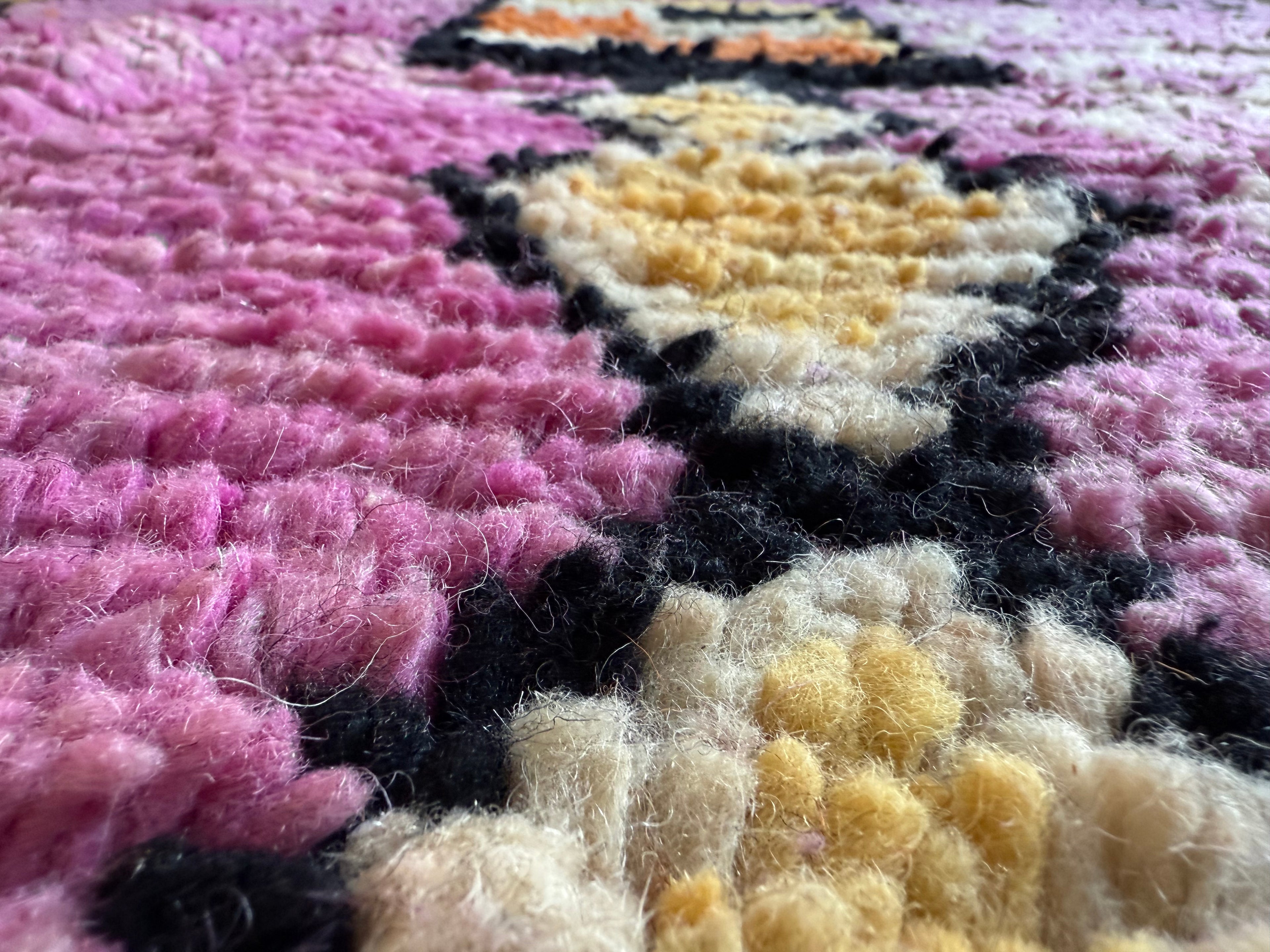 Handgeknoopt vintage Berber tapijt – ca. 308 × 200 cm