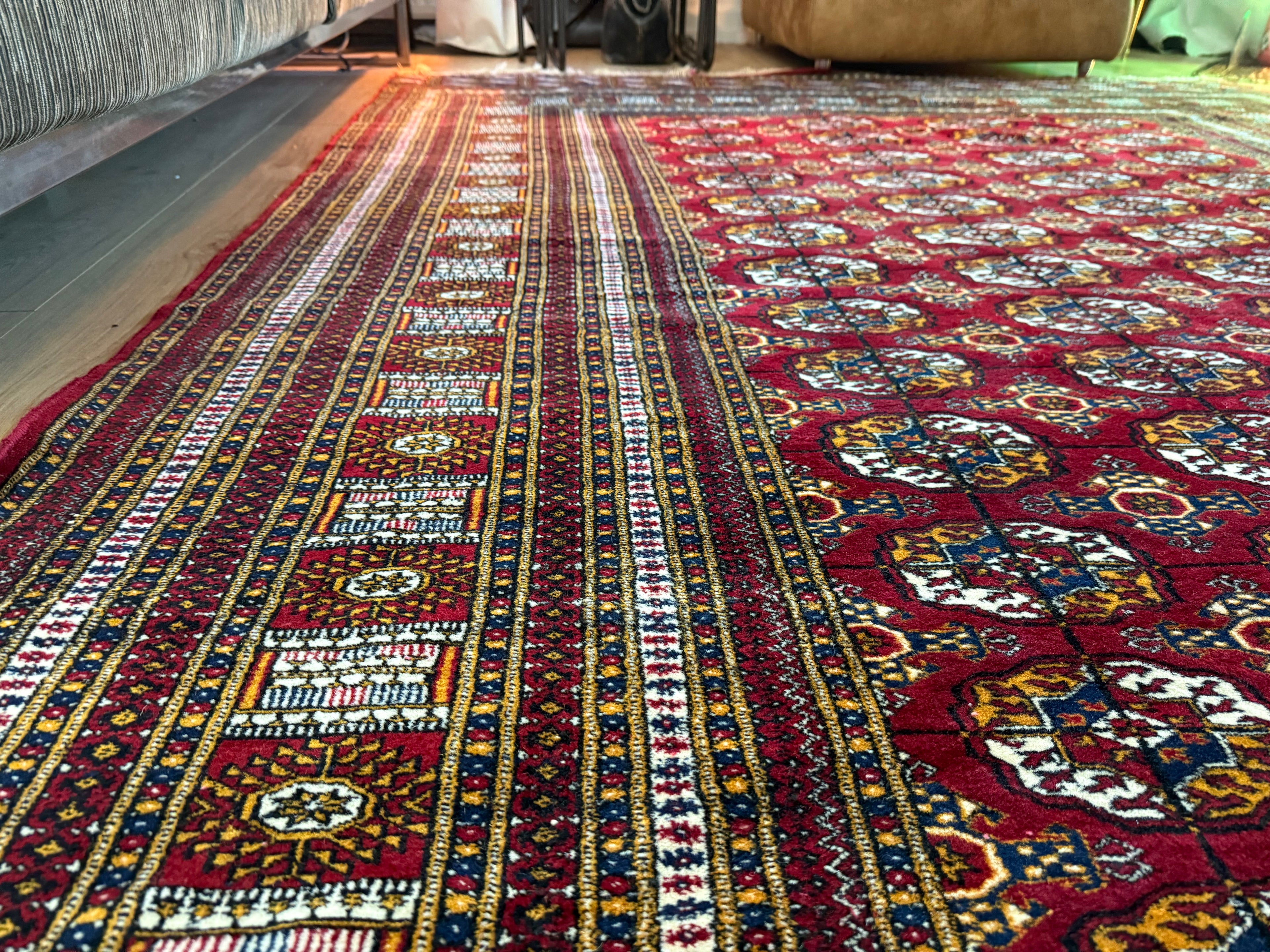 Handgeknoopt Bokhara tapijt – ca. 320 × 223 cm