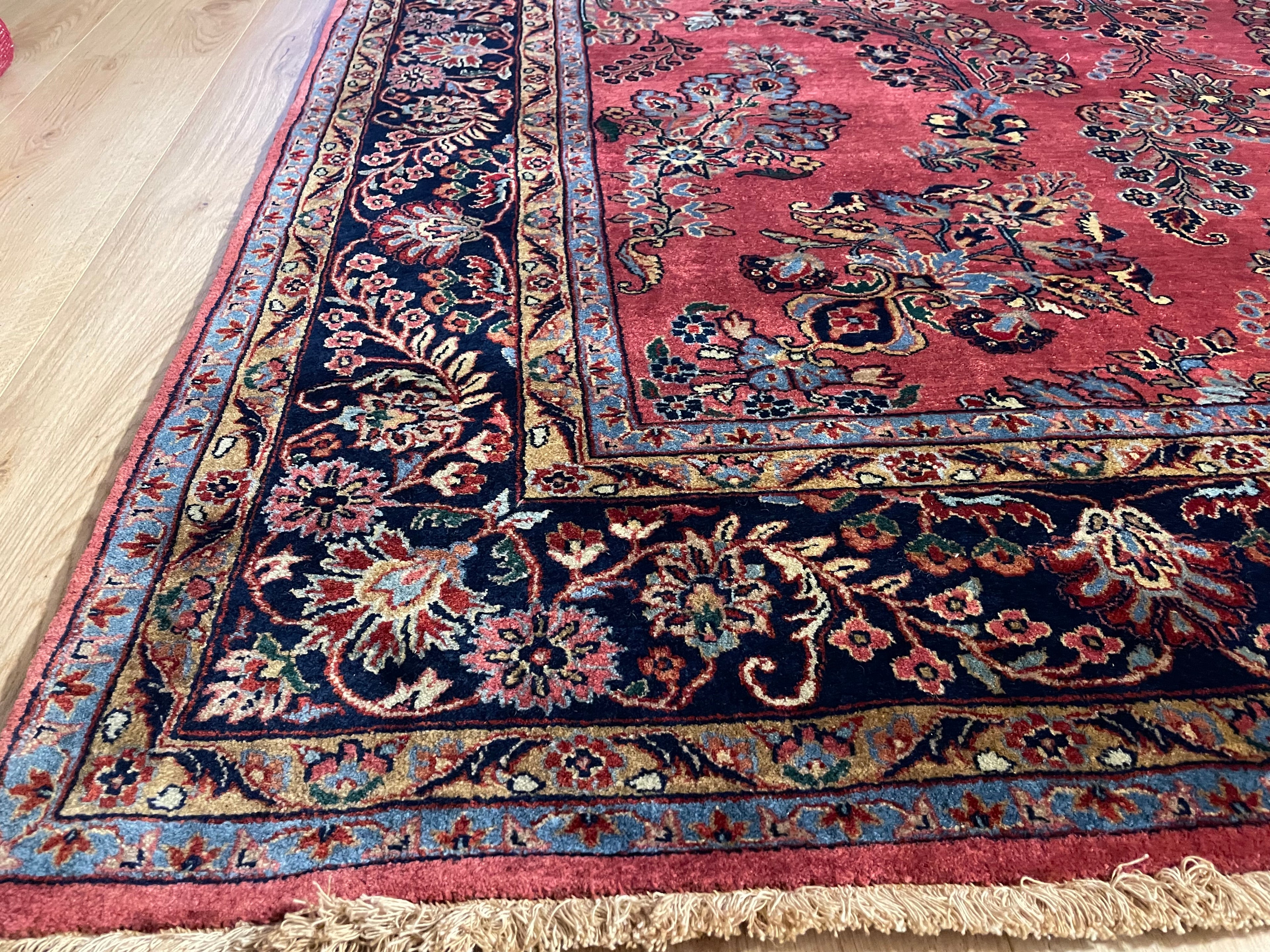 Handgeknoopt Oosterse Sarough tapijt – India – ca. 295 × 202 cm