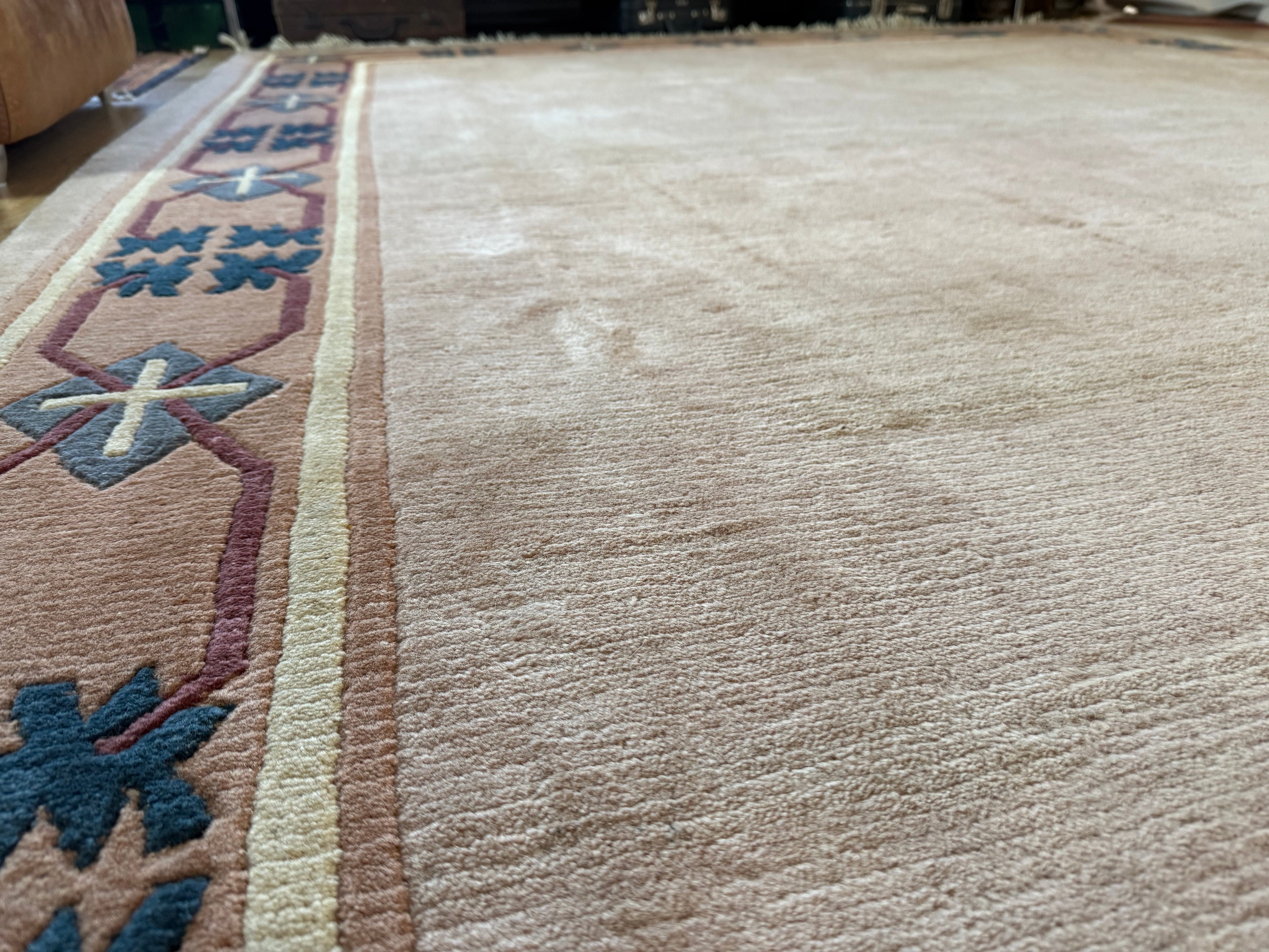 Handgeknoopt vintage tapijt – Chinese Art Deco stijl – ca. 250 × 300 cm