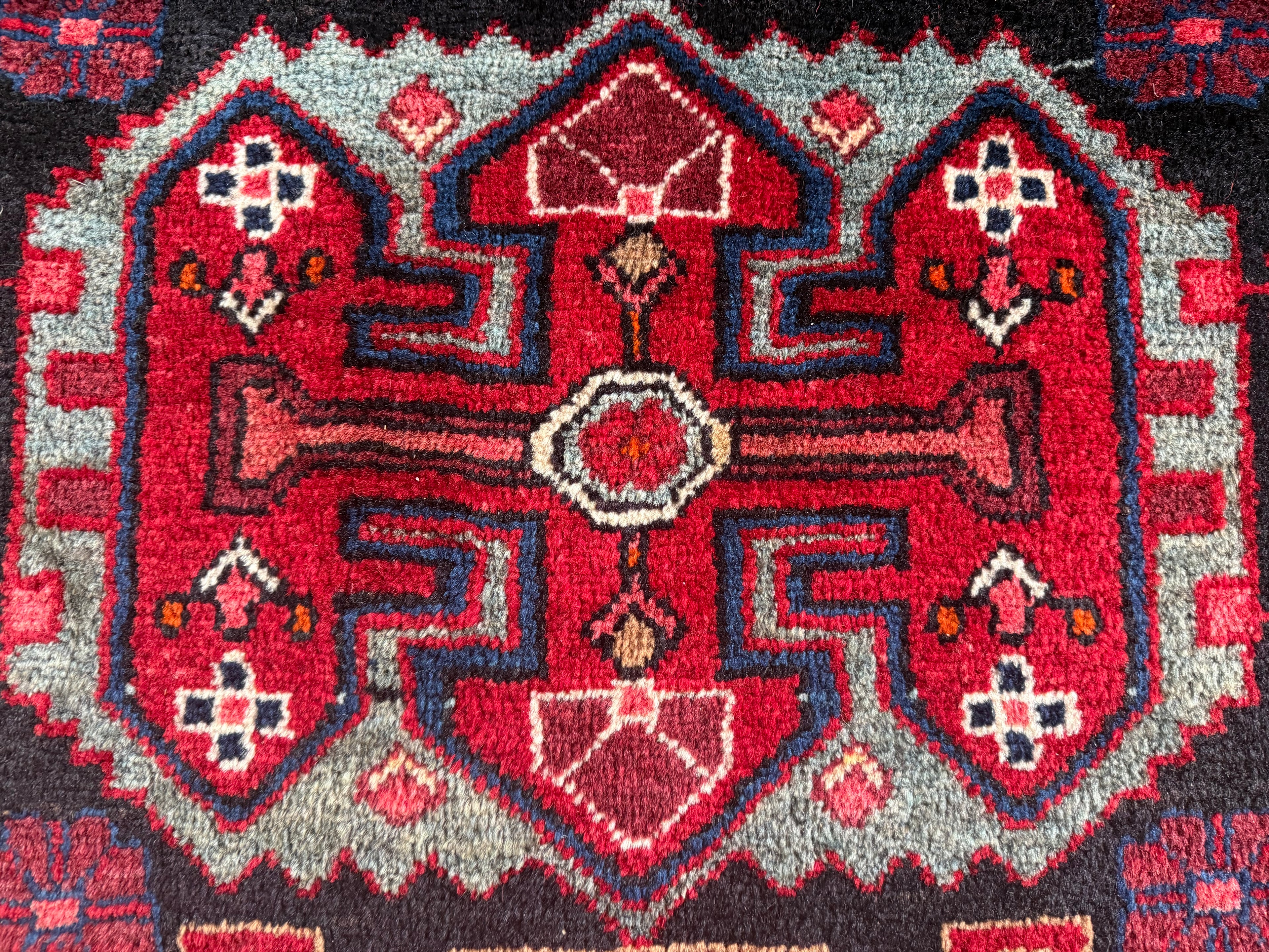 Handgeknoopt vintage tapijt – ca. 209 × 133 cm