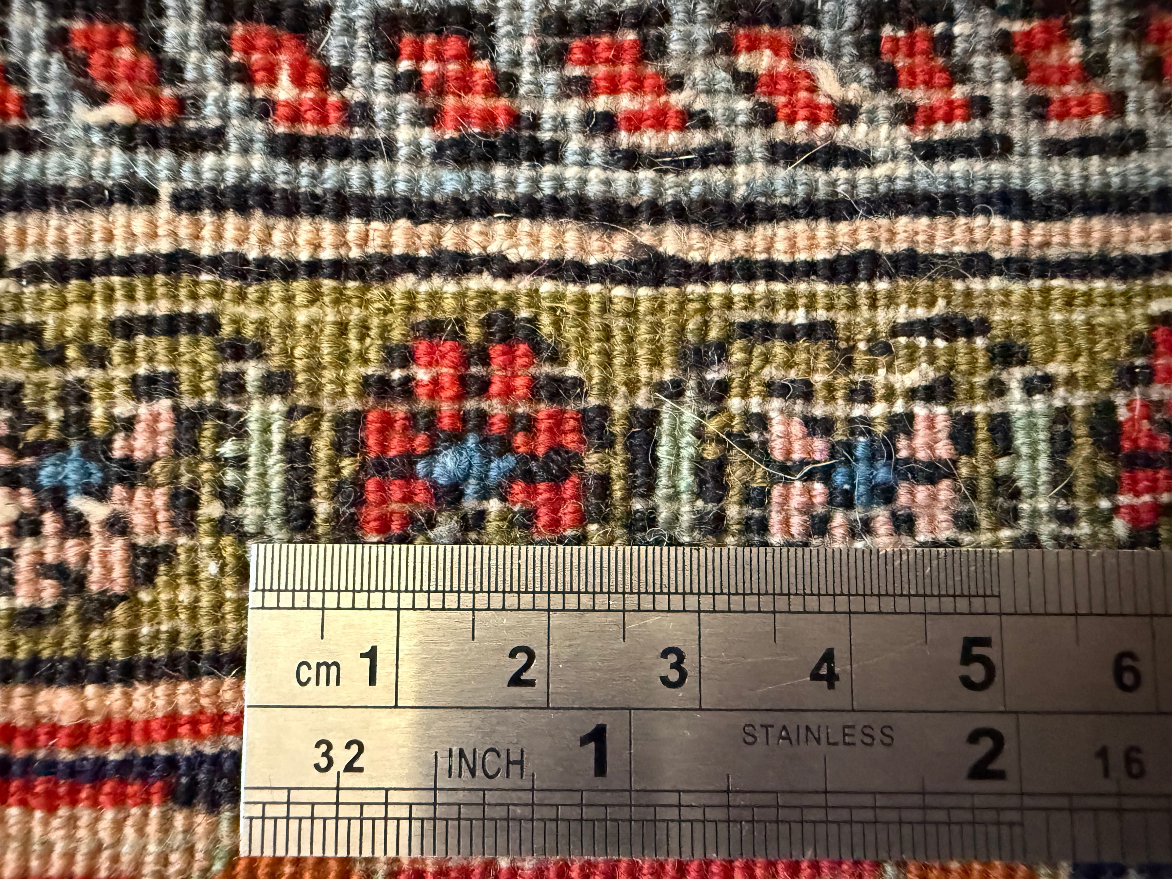 Vintage klassiek handgeknoopt tapijt – ca. 192 × 106 cm