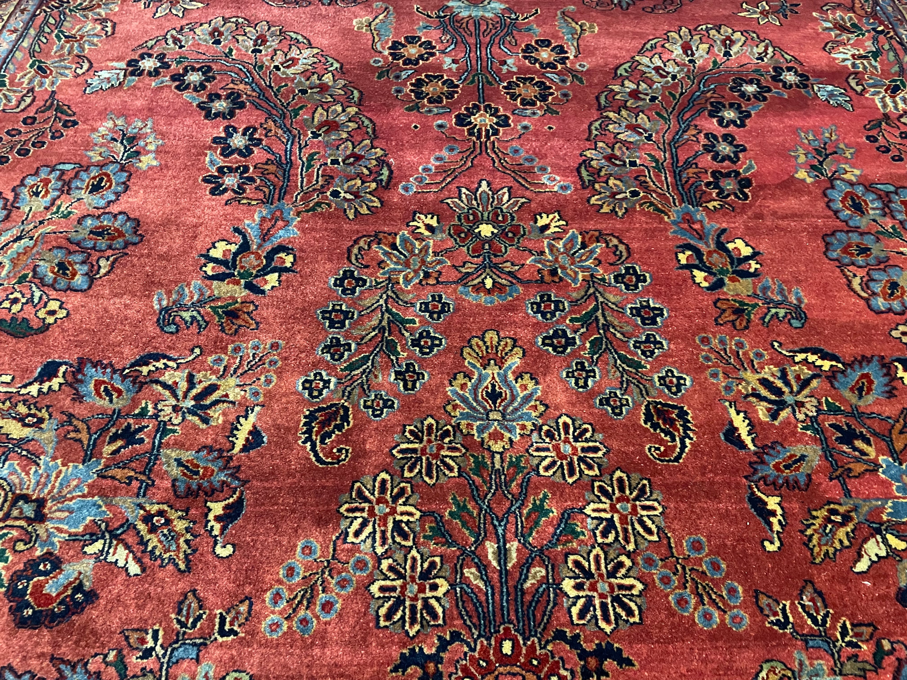 Handgeknoopt Oosterse Sarough tapijt – India – ca. 295 × 202 cm