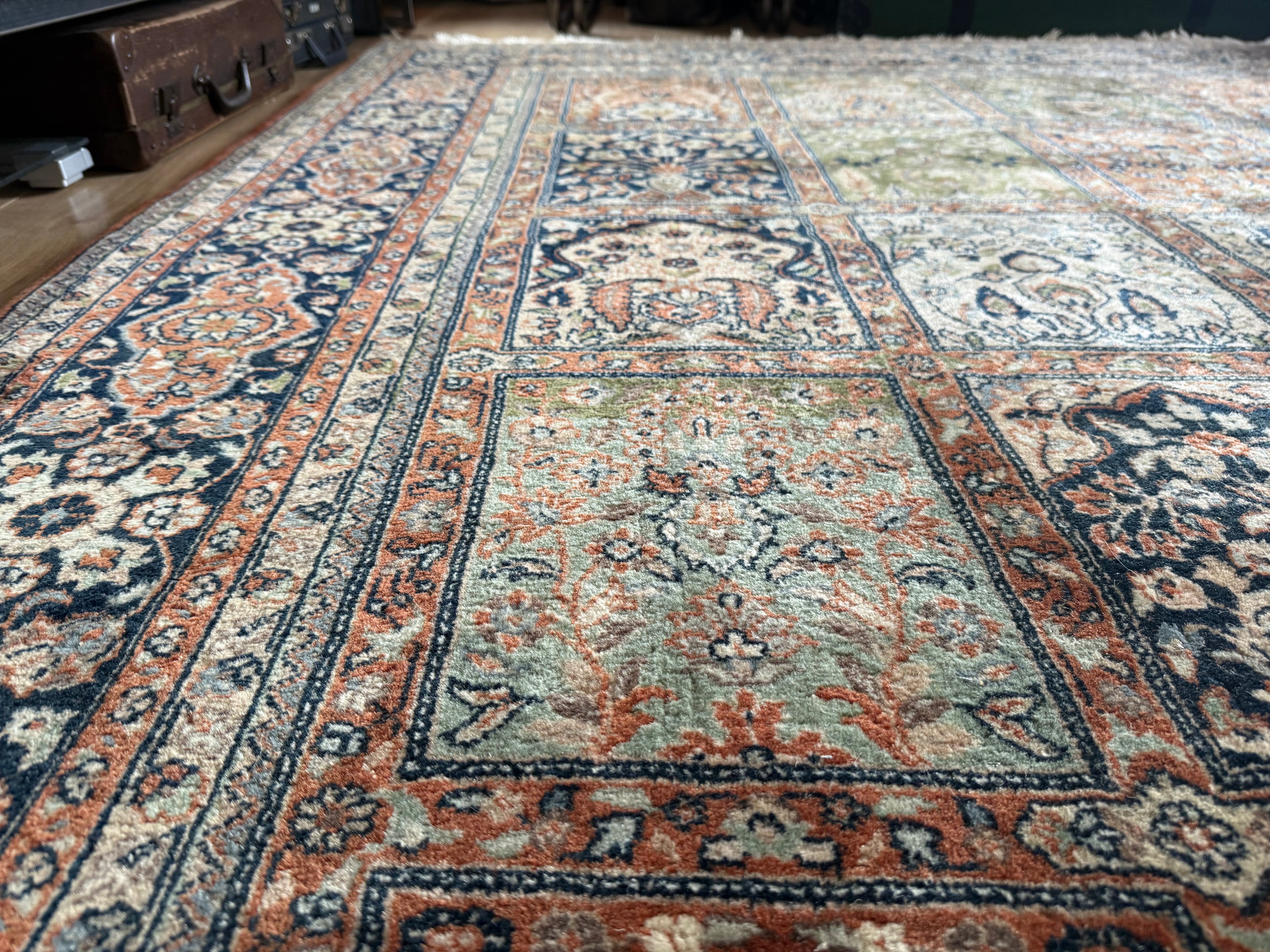 Handgeknoopt vintage Oosters India Bachtiari stijl tapijt – ca. 310 × 206 cm