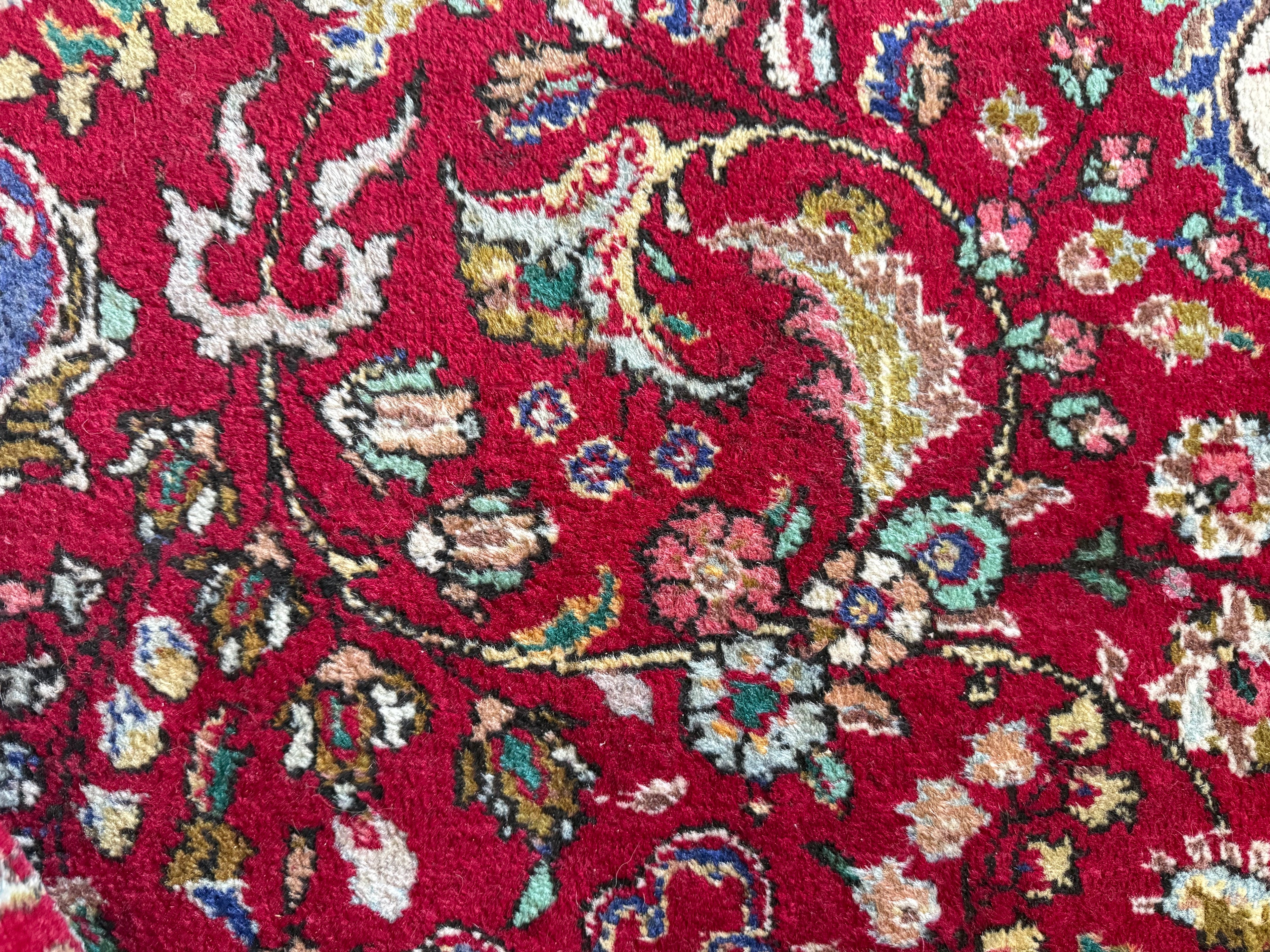 Handgeknoopt vintage Tabriz tapijt – ca. 301 × 205 cm