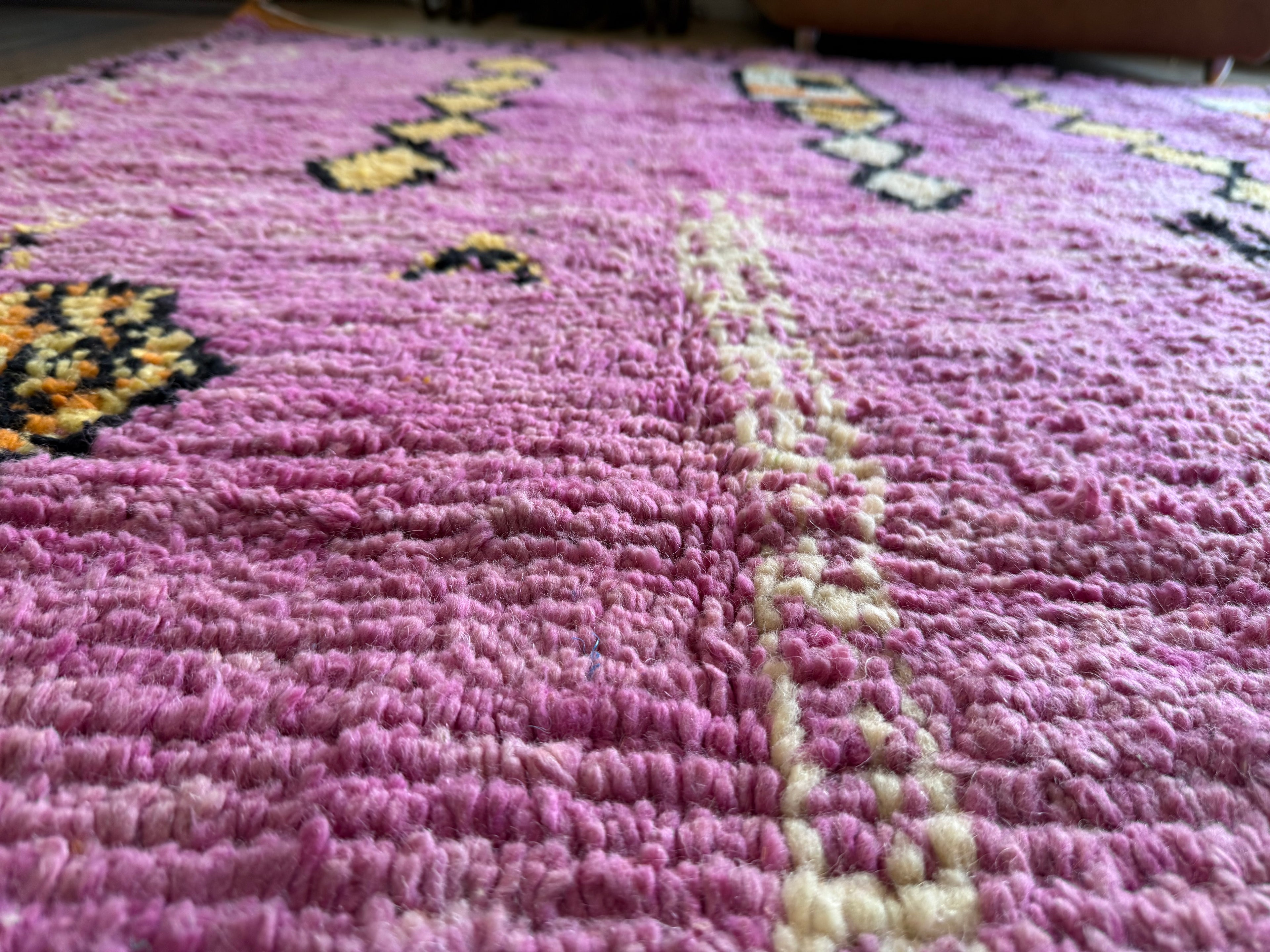 Handgeknoopt vintage Berber tapijt – ca. 308 × 200 cm