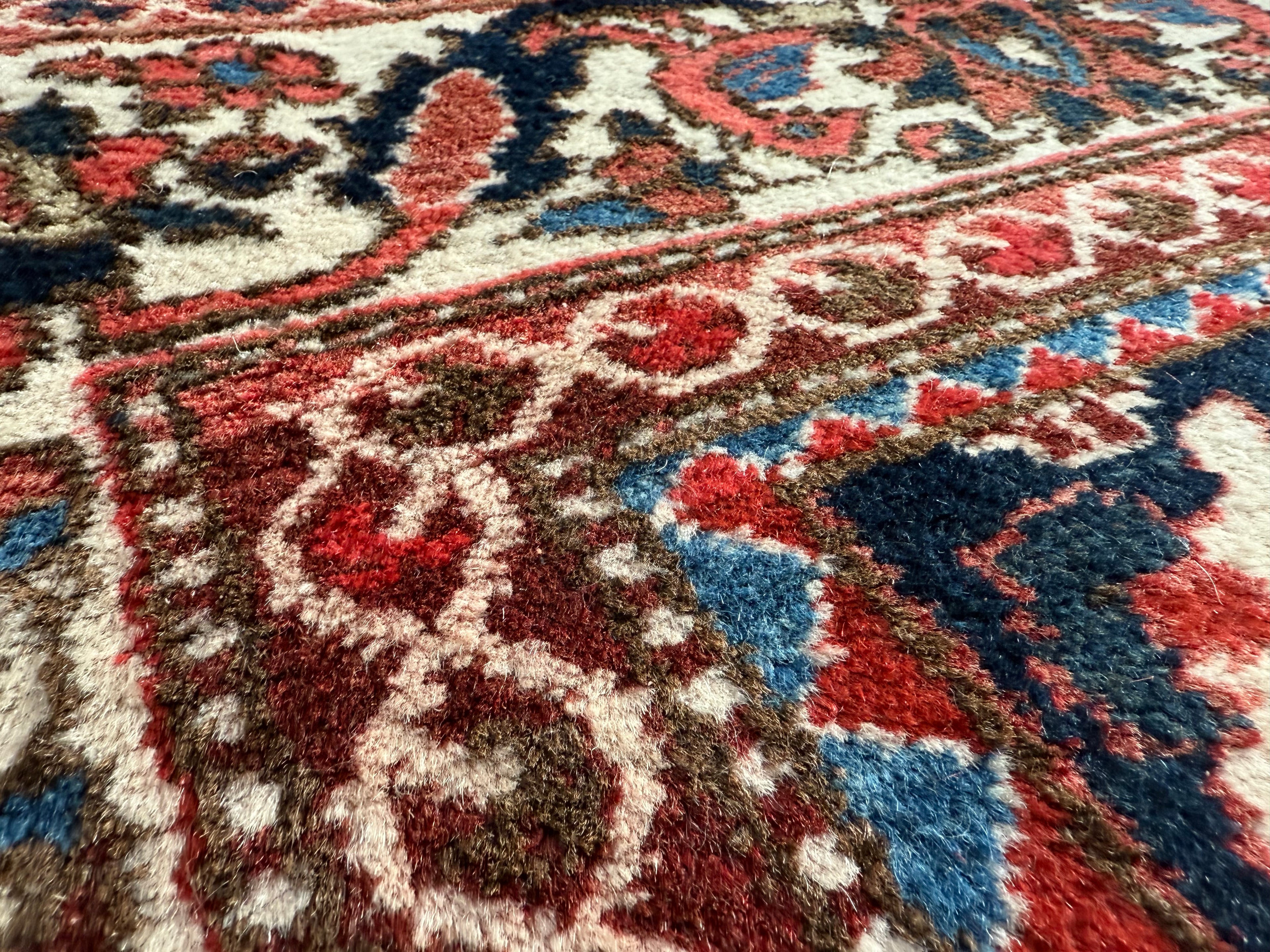 Vintage handgeknoopt Oosters tapijt met medaillon – ca. 318 × 226 cm