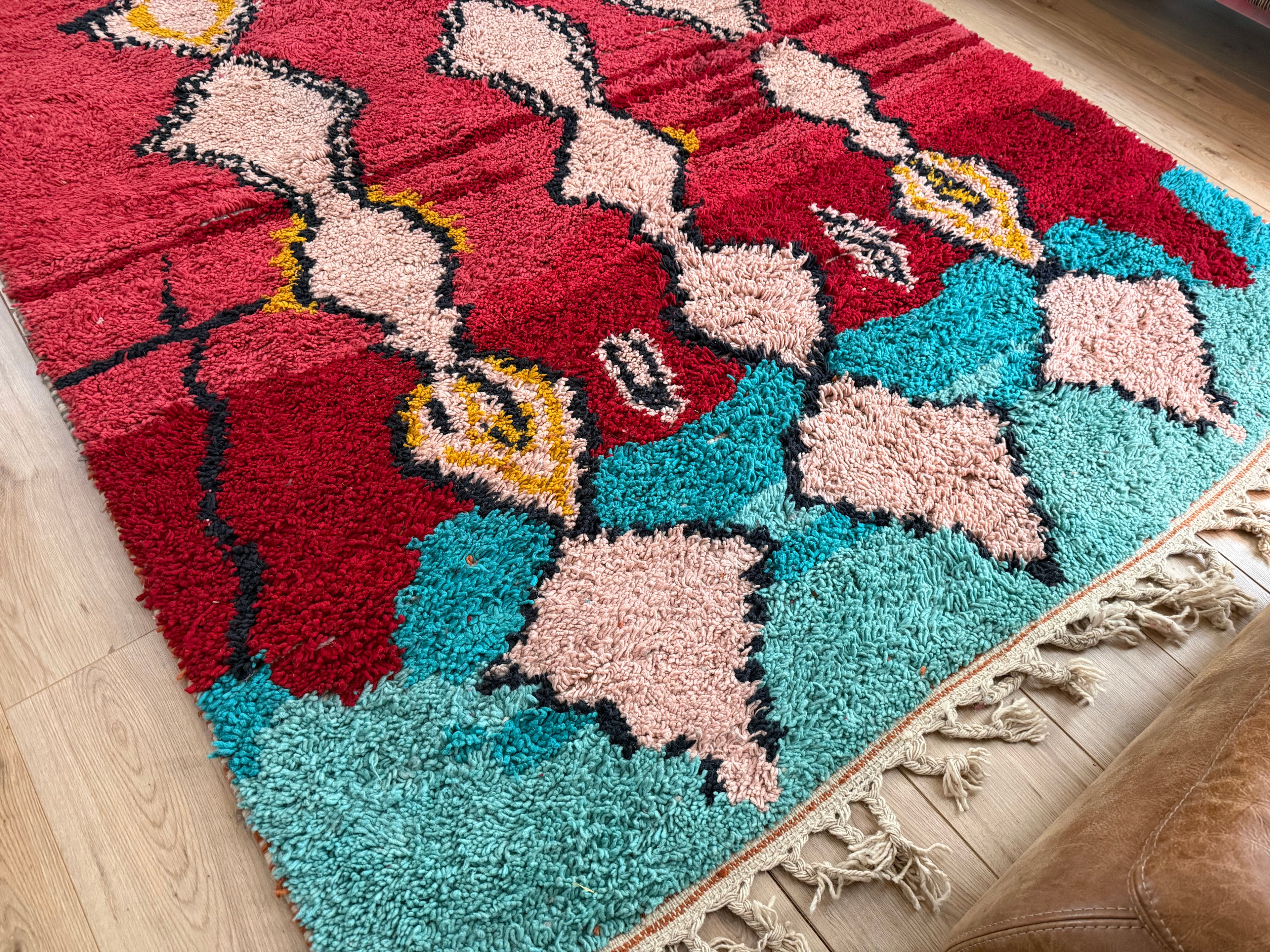 Vintage Marokkaans Boujad tapijt – 300 × 191 cm