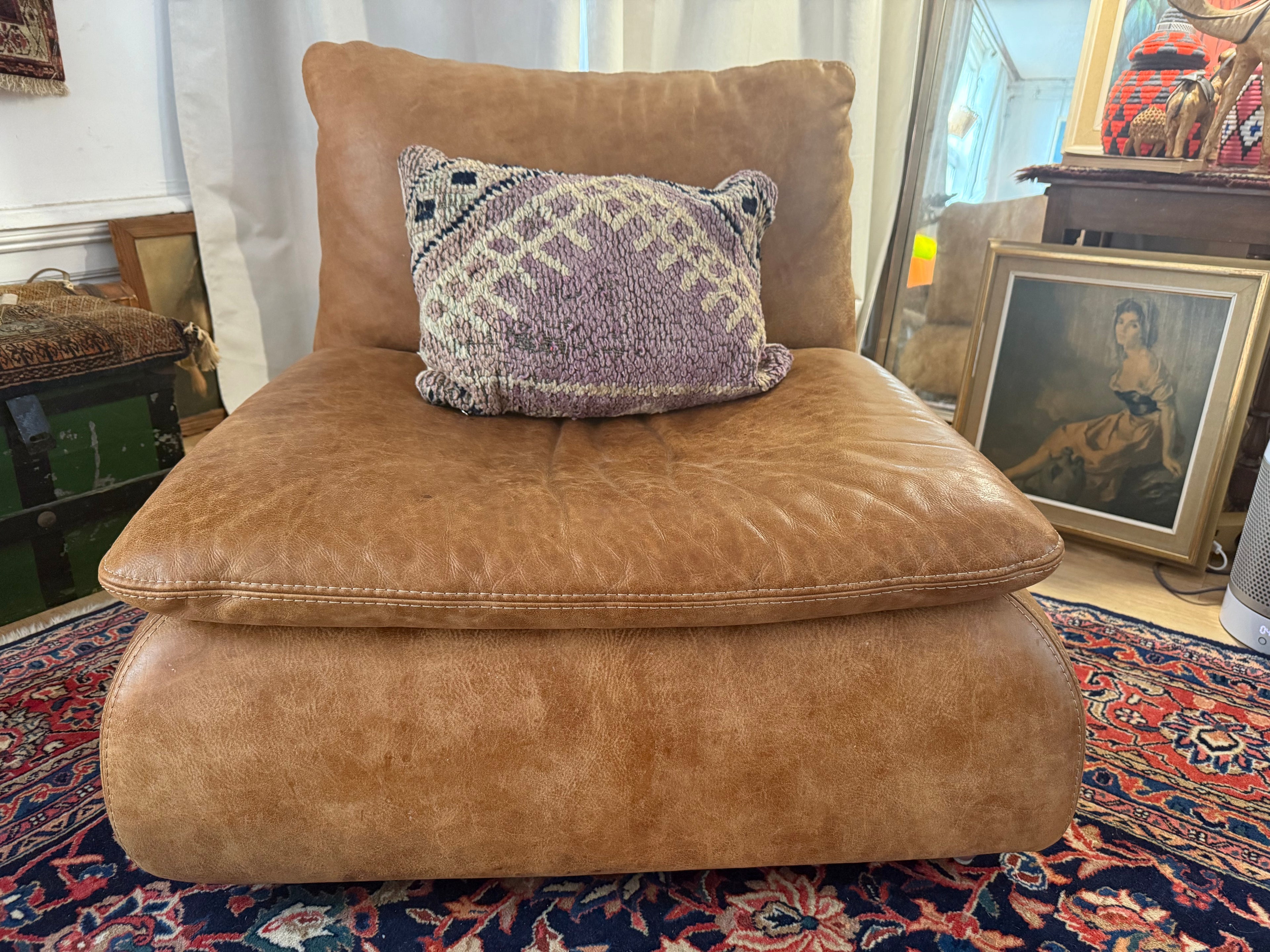 Handgemaakt kussen van een vintage Marokkaans tapijt – ca. 60 × 40 cm