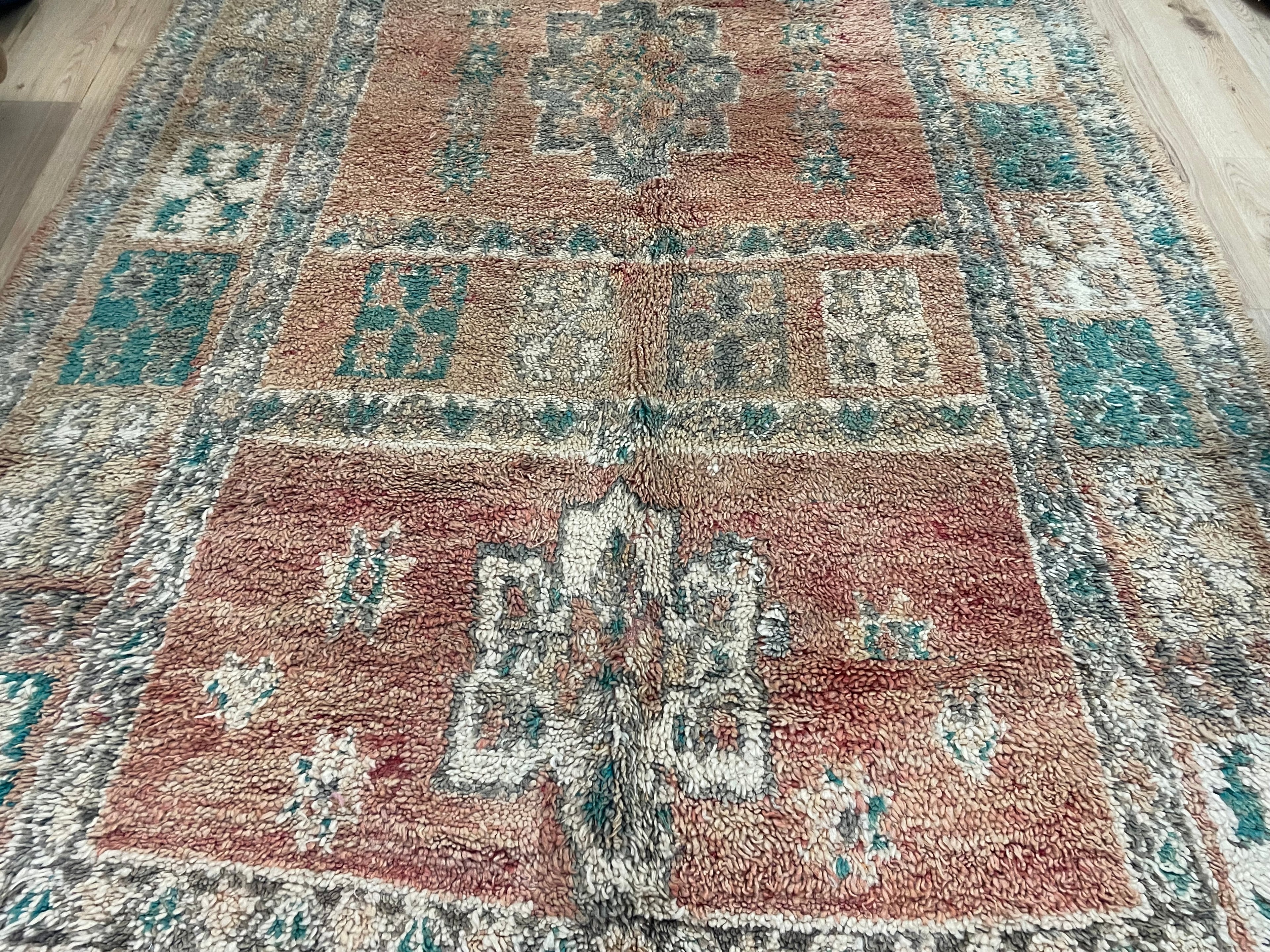 Handgeknoopt vintage Marokkaans tapijt – ca. 335 × 190 cm