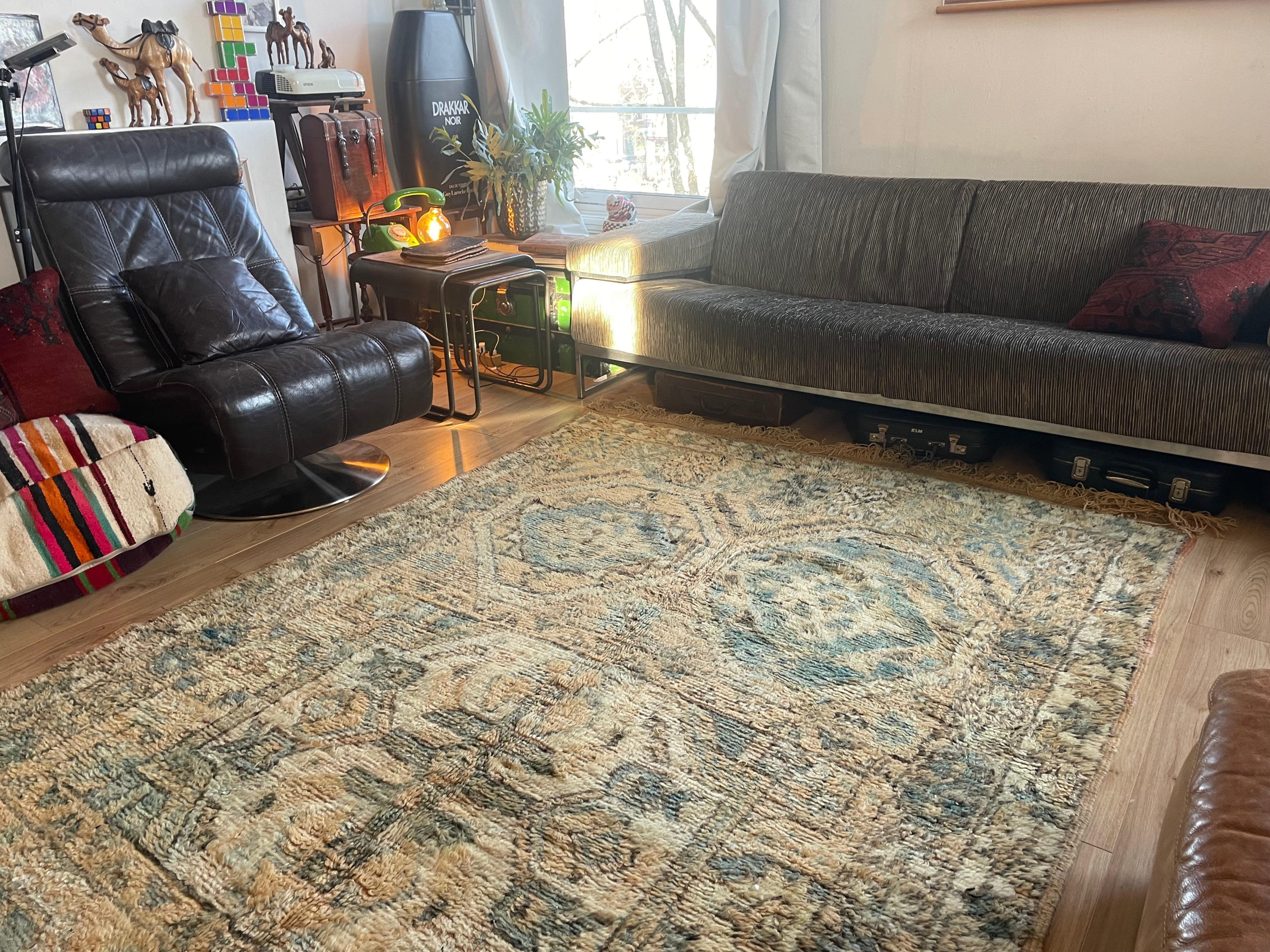 Handgeknoopt vintage tapijt uit Marokko – ca. 340 × 178 cm