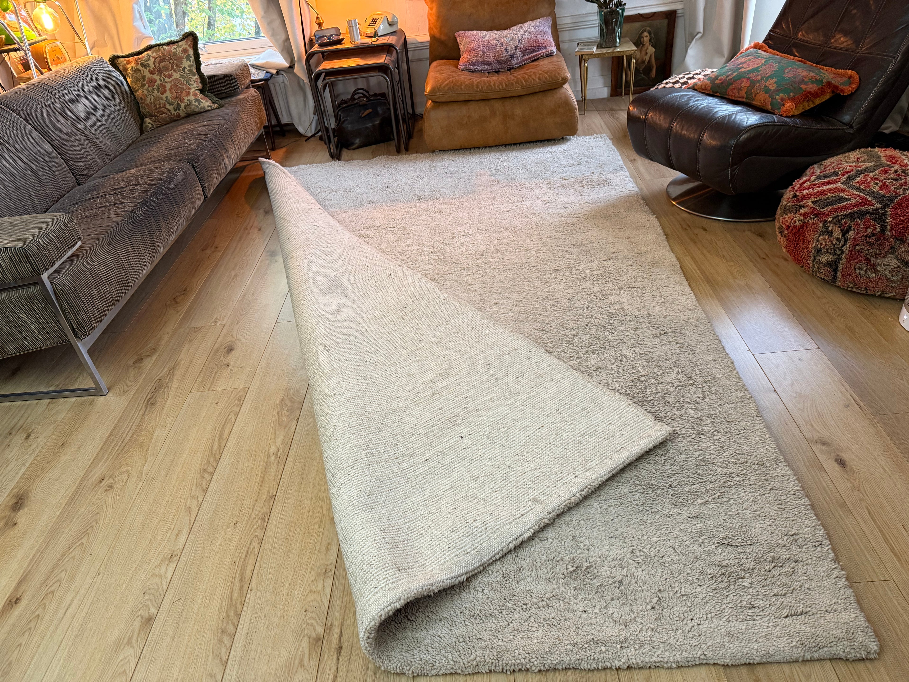 Handgeknoopt Berber tapijt – ca. 295 × 198 cm luxe atelier uitvoering