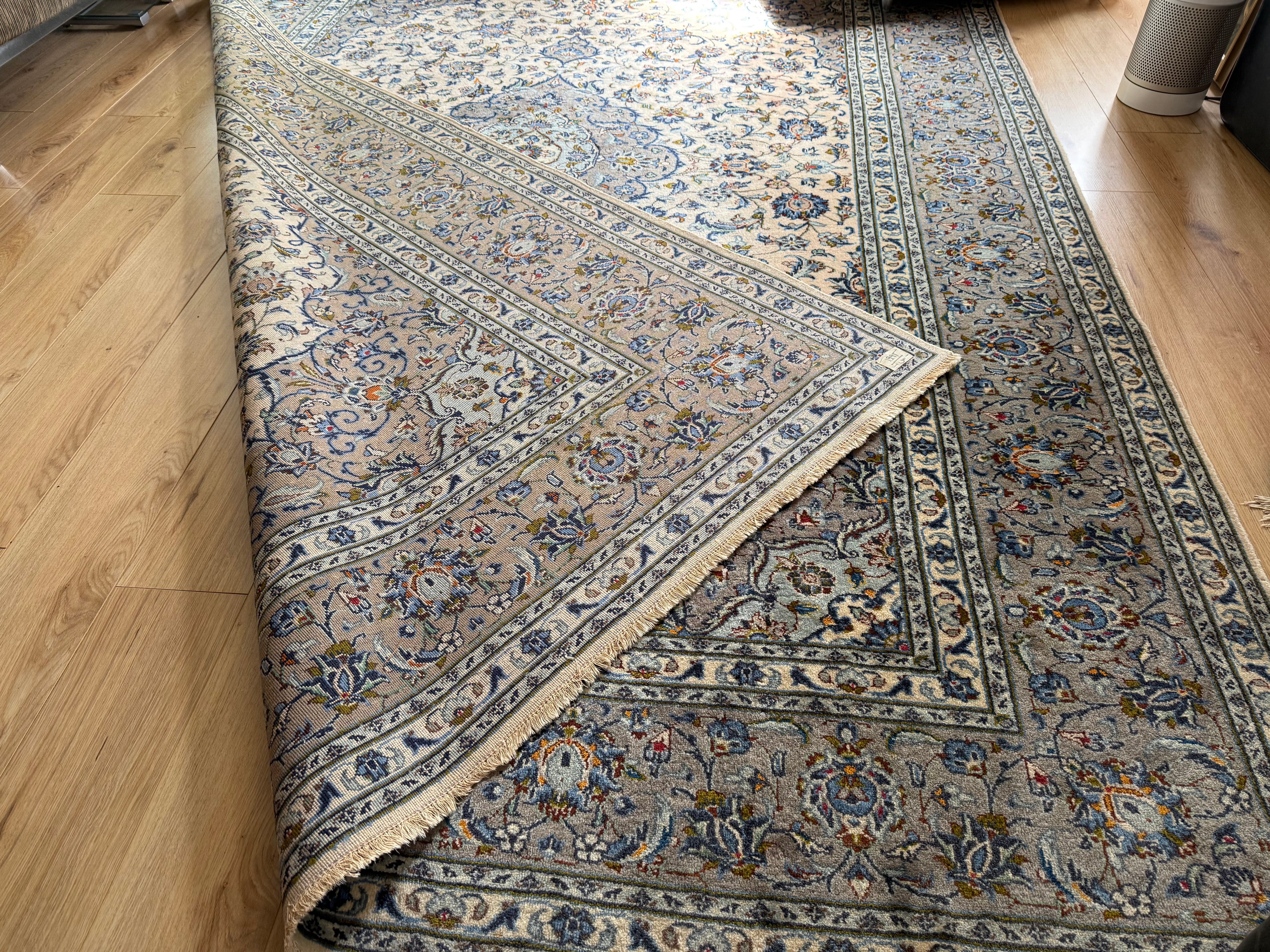 Handgeknoopt vintage tapijt – Licht & elegant – ca. 365 × 245 cm
