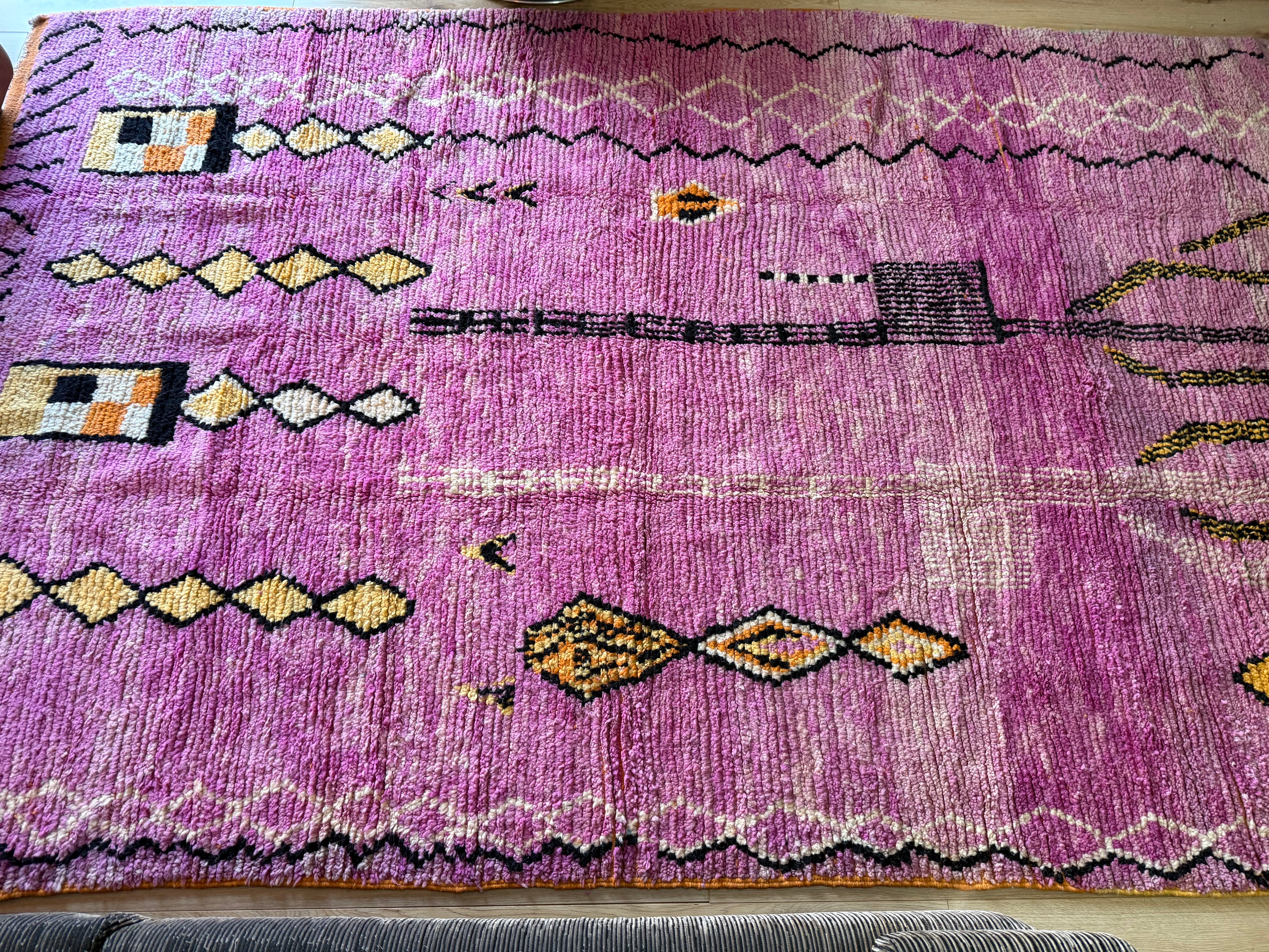 Handgeknoopt vintage Berber tapijt – ca. 308 × 200 cm