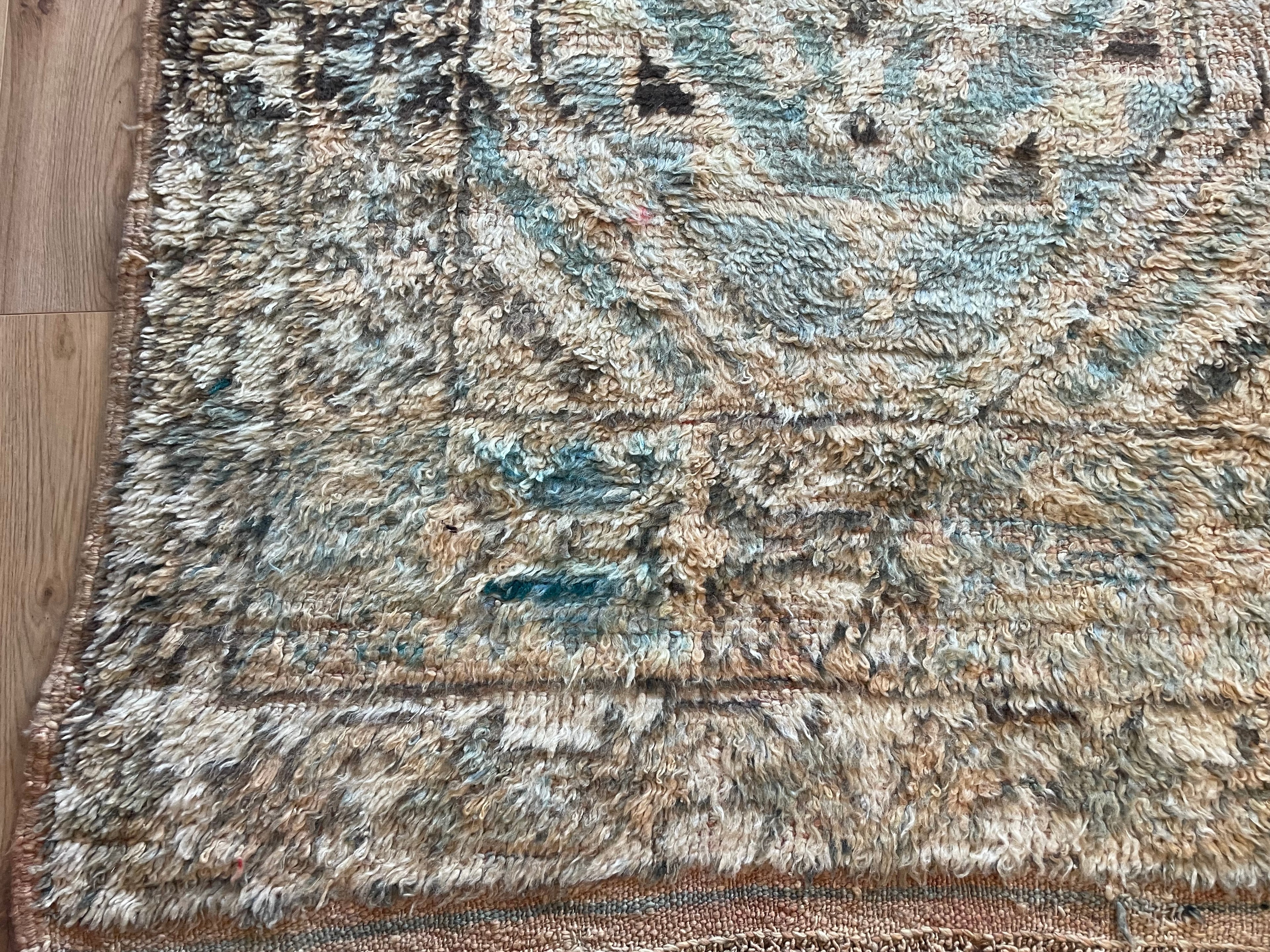 Handgeknoopt vintage tapijt uit Marokko – ca. 340 × 178 cm