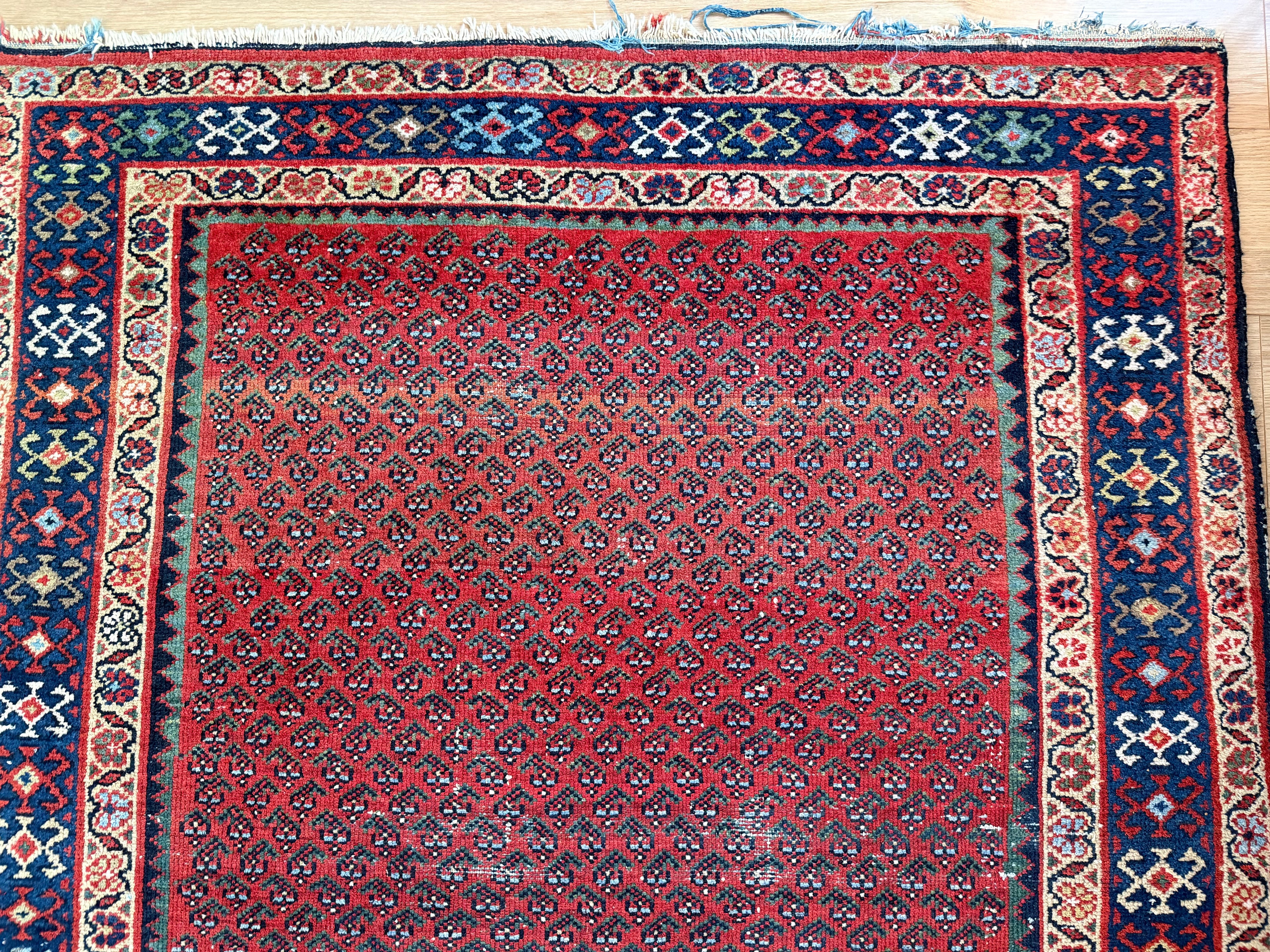 Handgeknoopt vintage tapijt – Zuidelijke Kaukasus – ca. 202 × 133 cm