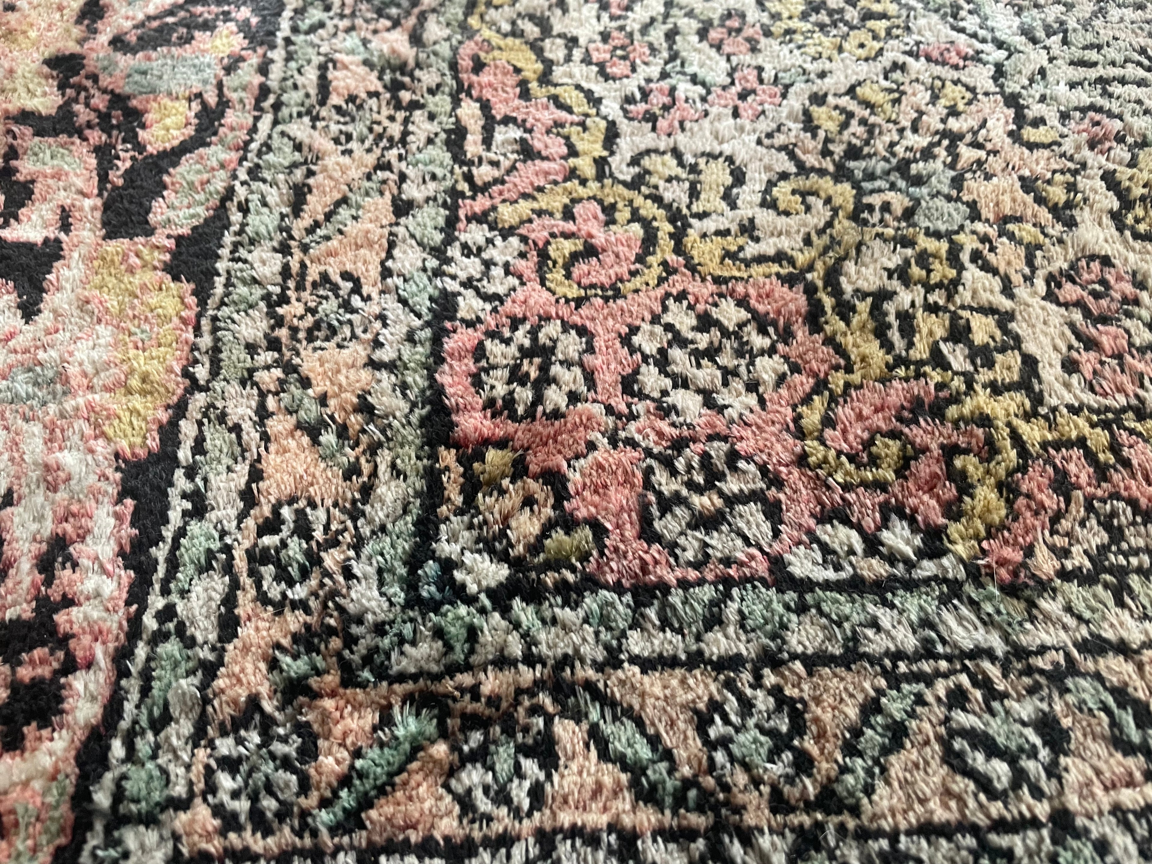 Hand-knotted vintage Kashmir carpet – approx. 325 × 216 cm