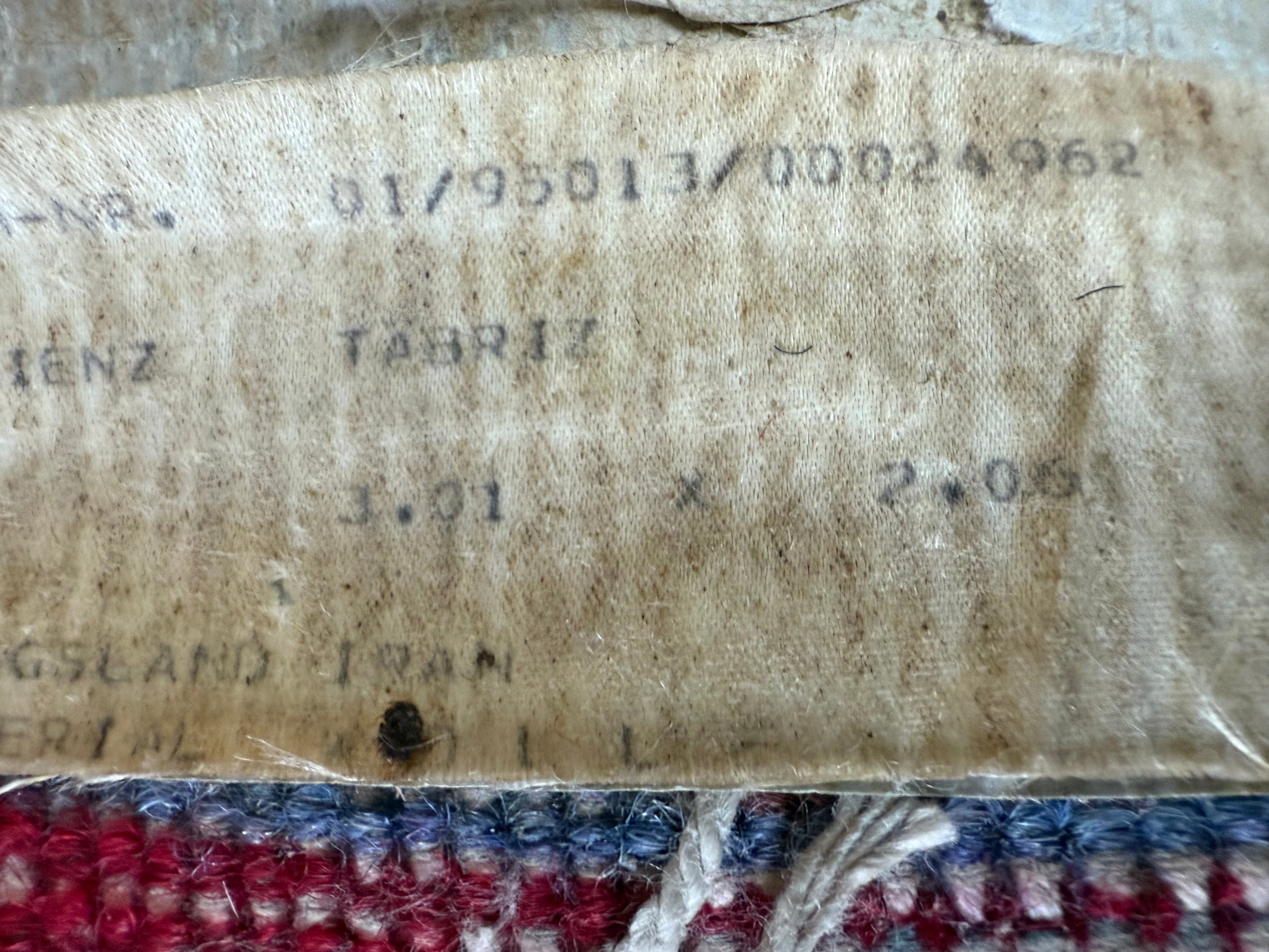 Handgeknoopt vintage Tabriz tapijt – ca. 301 × 205 cm