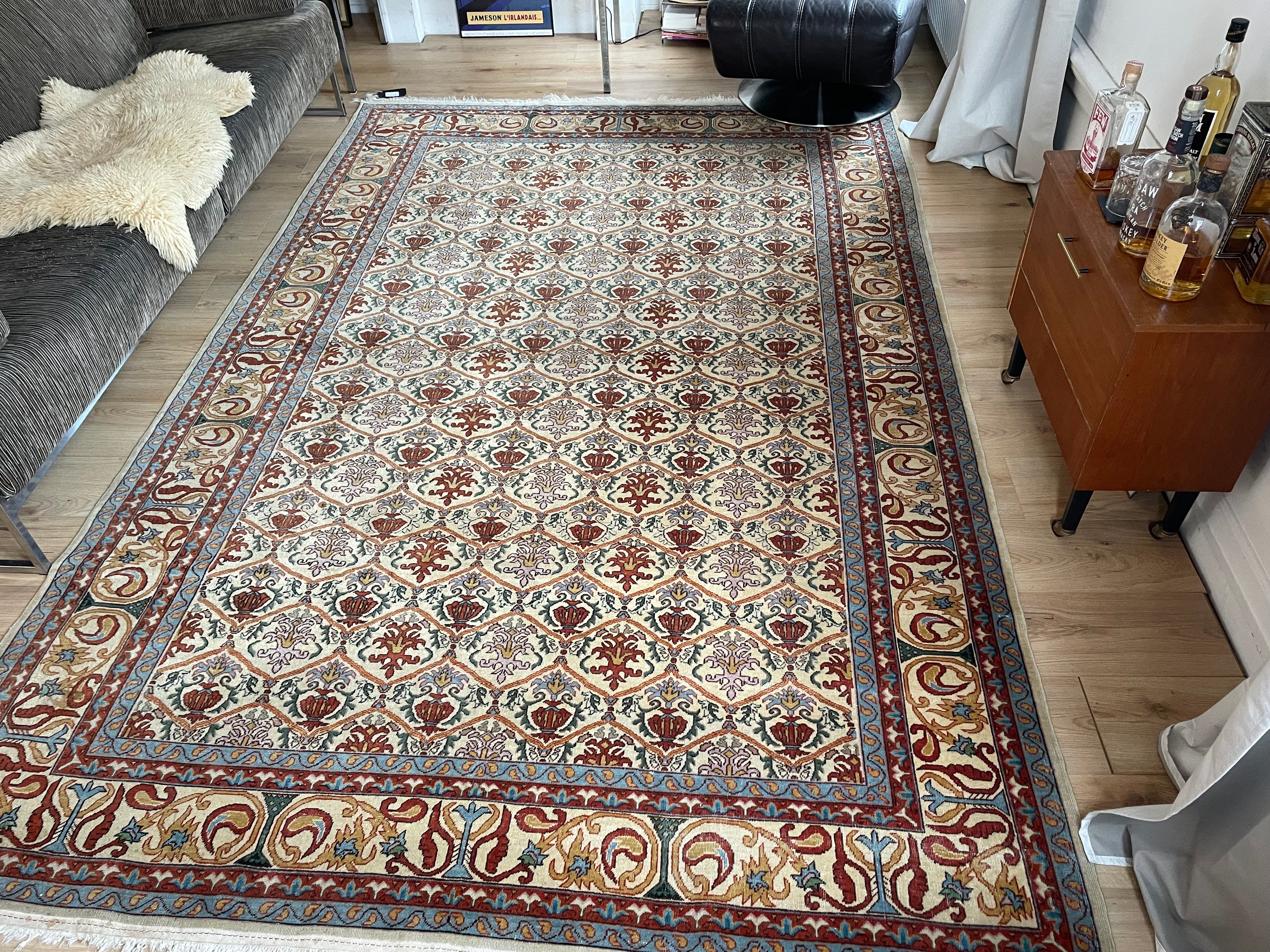 Handgeknoopt vintage tapijt – ca. 290 × 200 cm