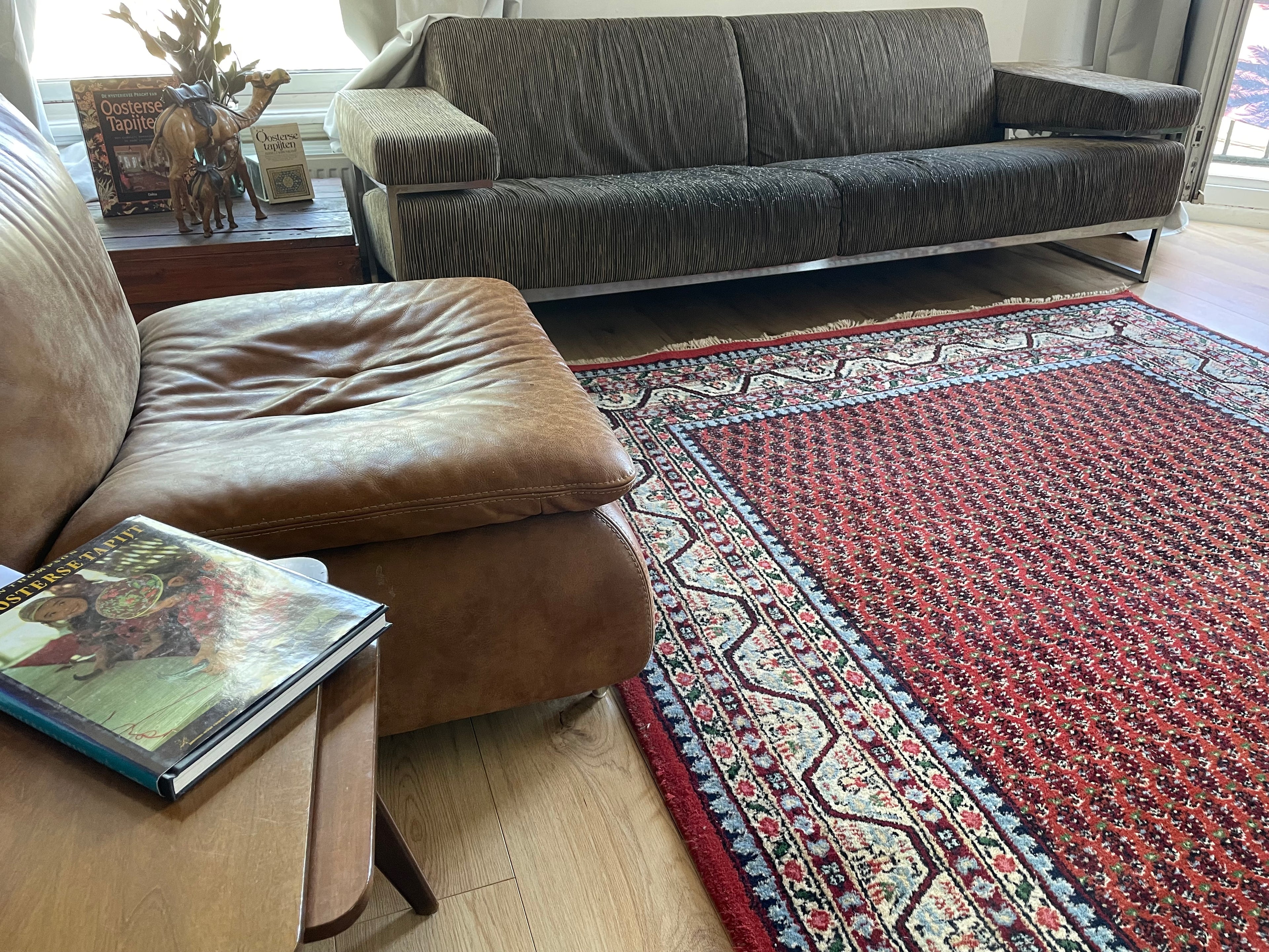 Handgeknoopt vintage vloerkleed – Sarough Mir – ca. 295 × 192 cm