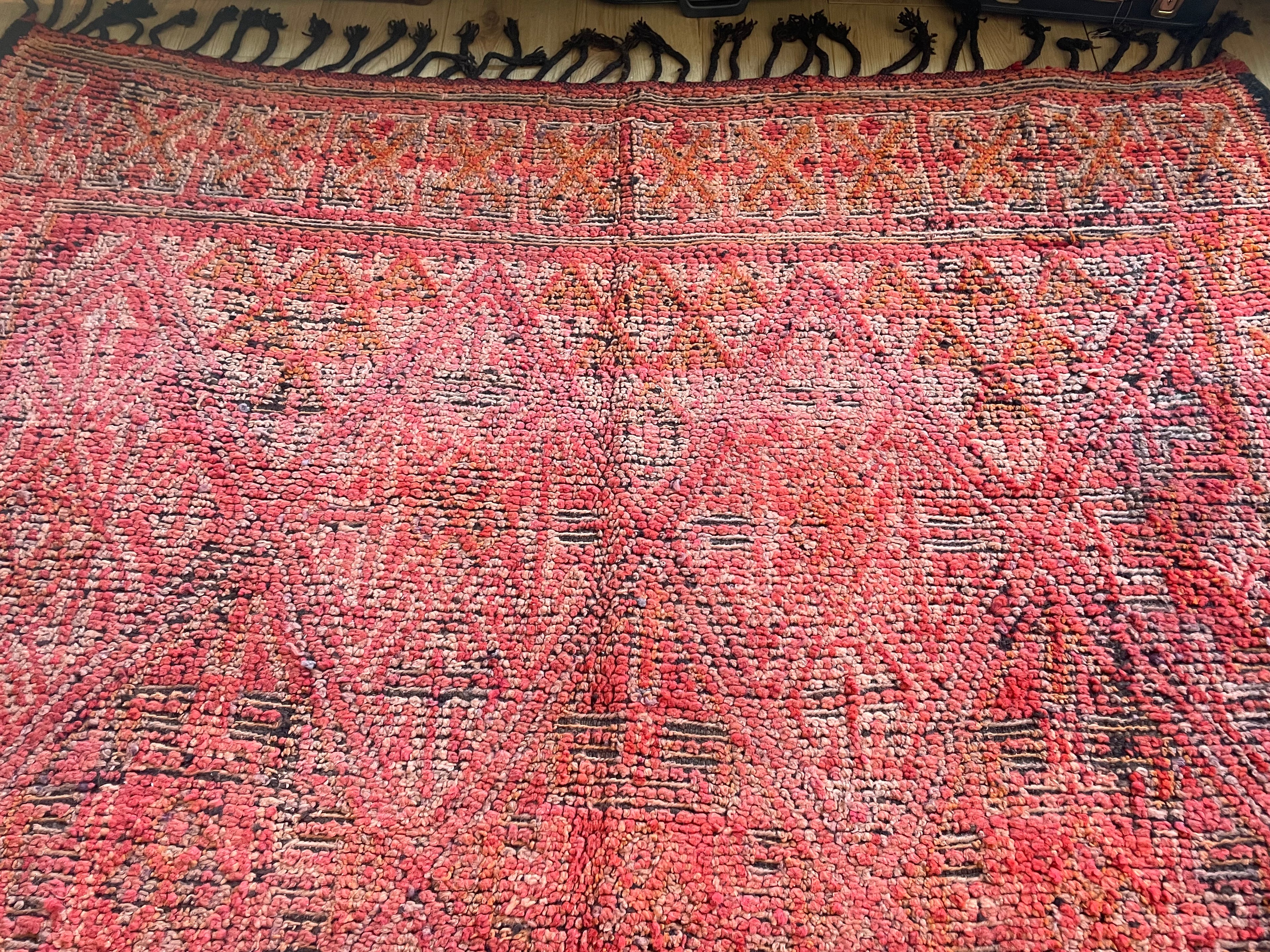 Handgeknoopt vintage Talsint tapijt – Marokko – ca. 296 × 187 cm