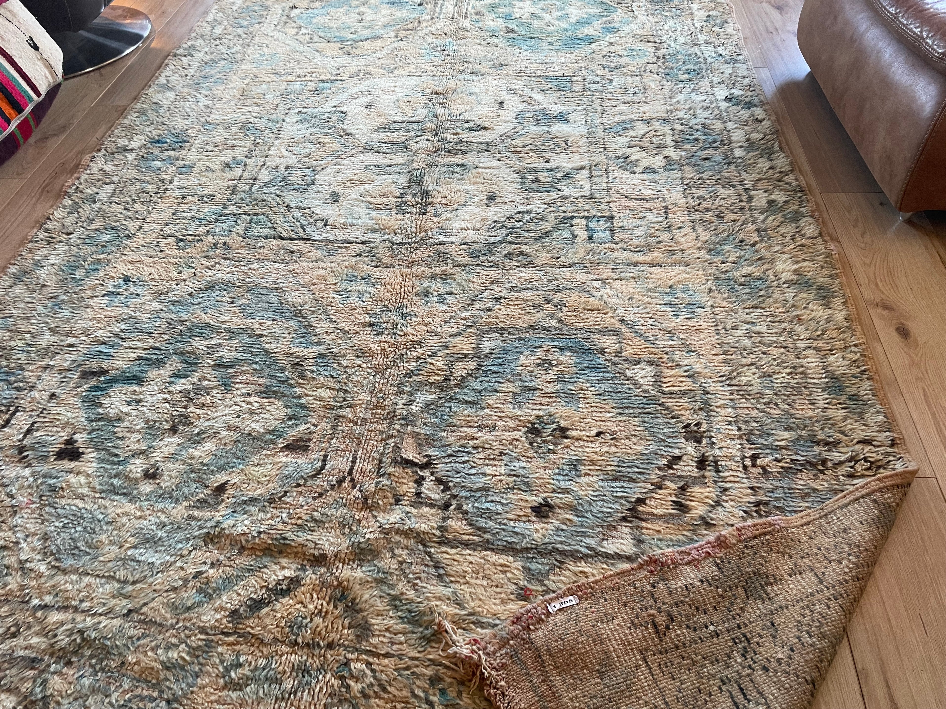 Handgeknoopt vintage tapijt uit Marokko – ca. 340 × 178 cm