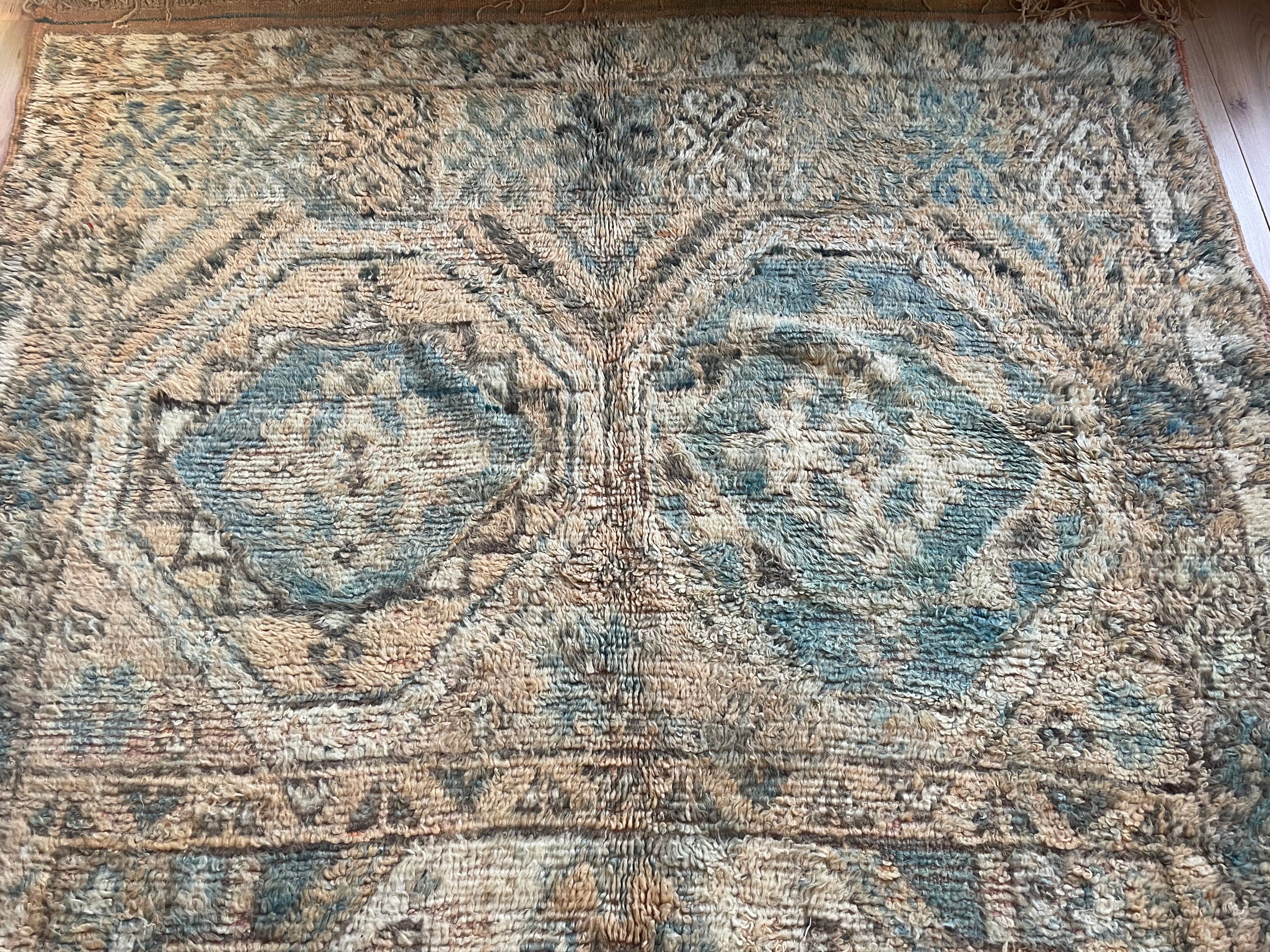Handgeknoopt vintage tapijt uit Marokko – ca. 340 × 178 cm