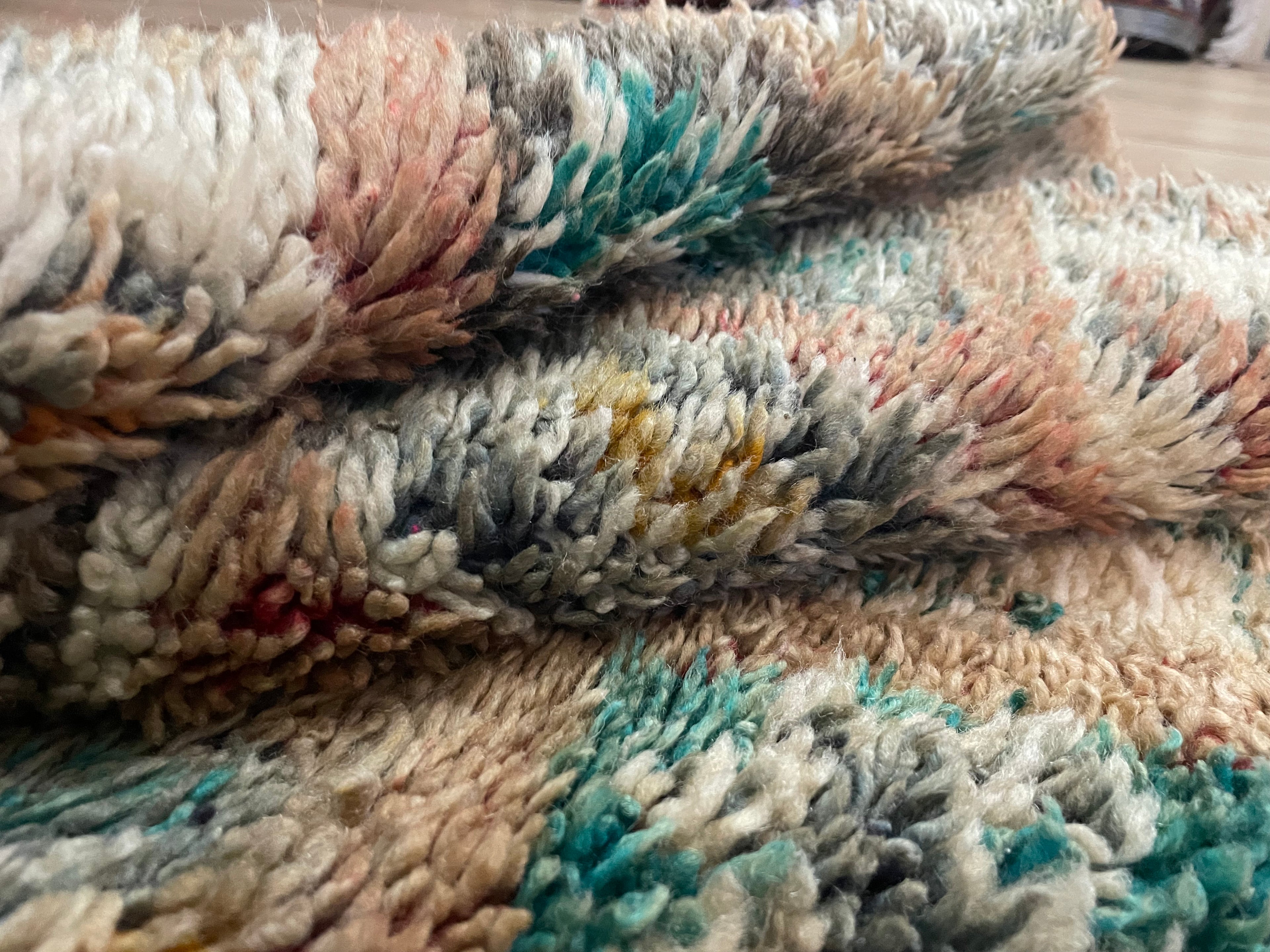 Handgeknoopt vintage Marokkaans tapijt – ca. 335 × 190 cm